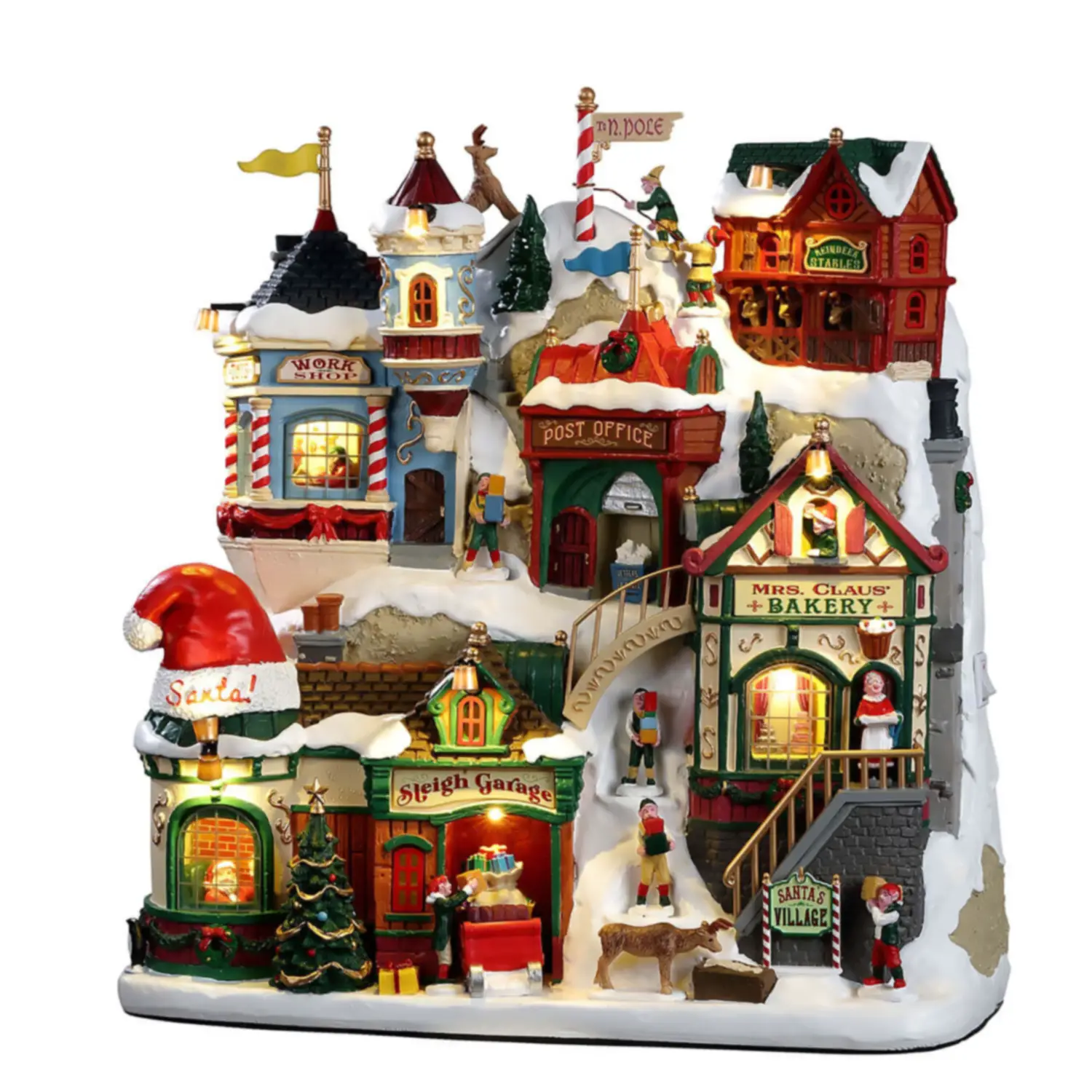 Santa's Village: Il Villaggio Magico di Babbo Natale con Adattatore - scene e villaggi