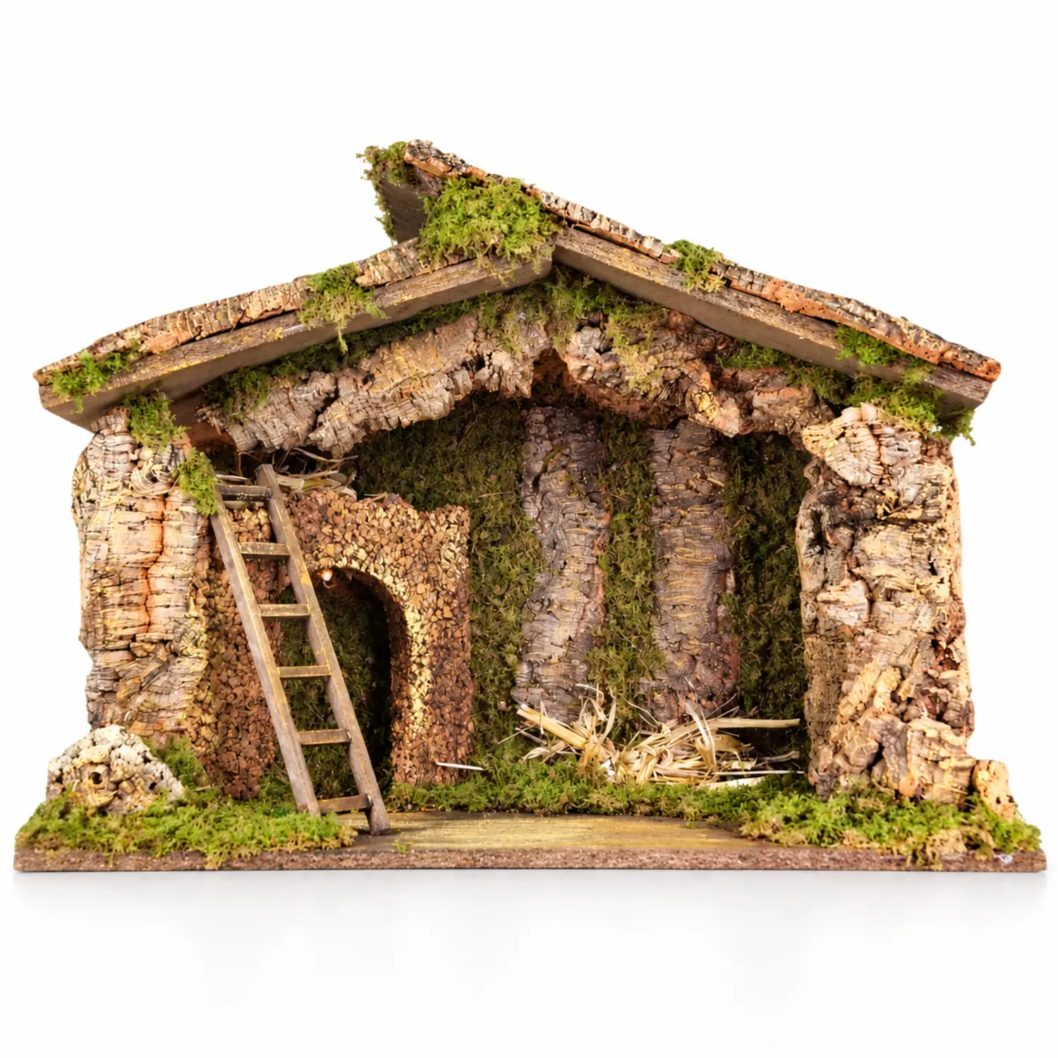 Capanna Presepe Illuminata cm 50x23x36 - presepi