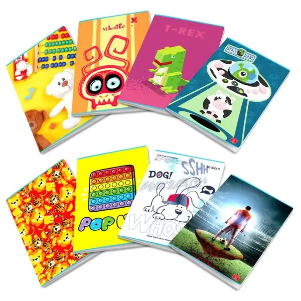 Quaderno Maxi per Bambini: Assortimento, 80 g, Rigatura A per Prima e Seconda Elementare - Cancelleria varia