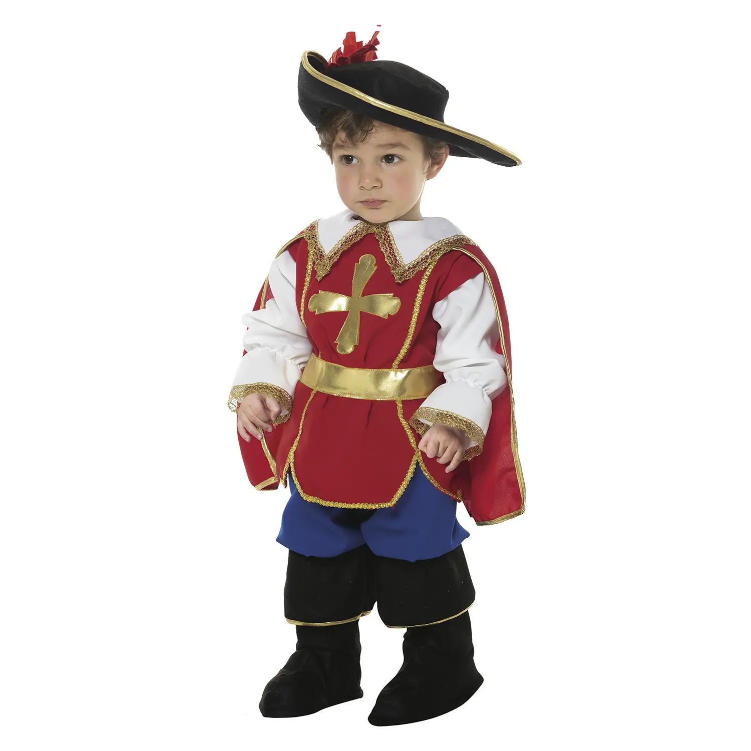 Costume Moschettiere Easy Baby - Taglia 2/3 Anni - abiti bambino e bambina