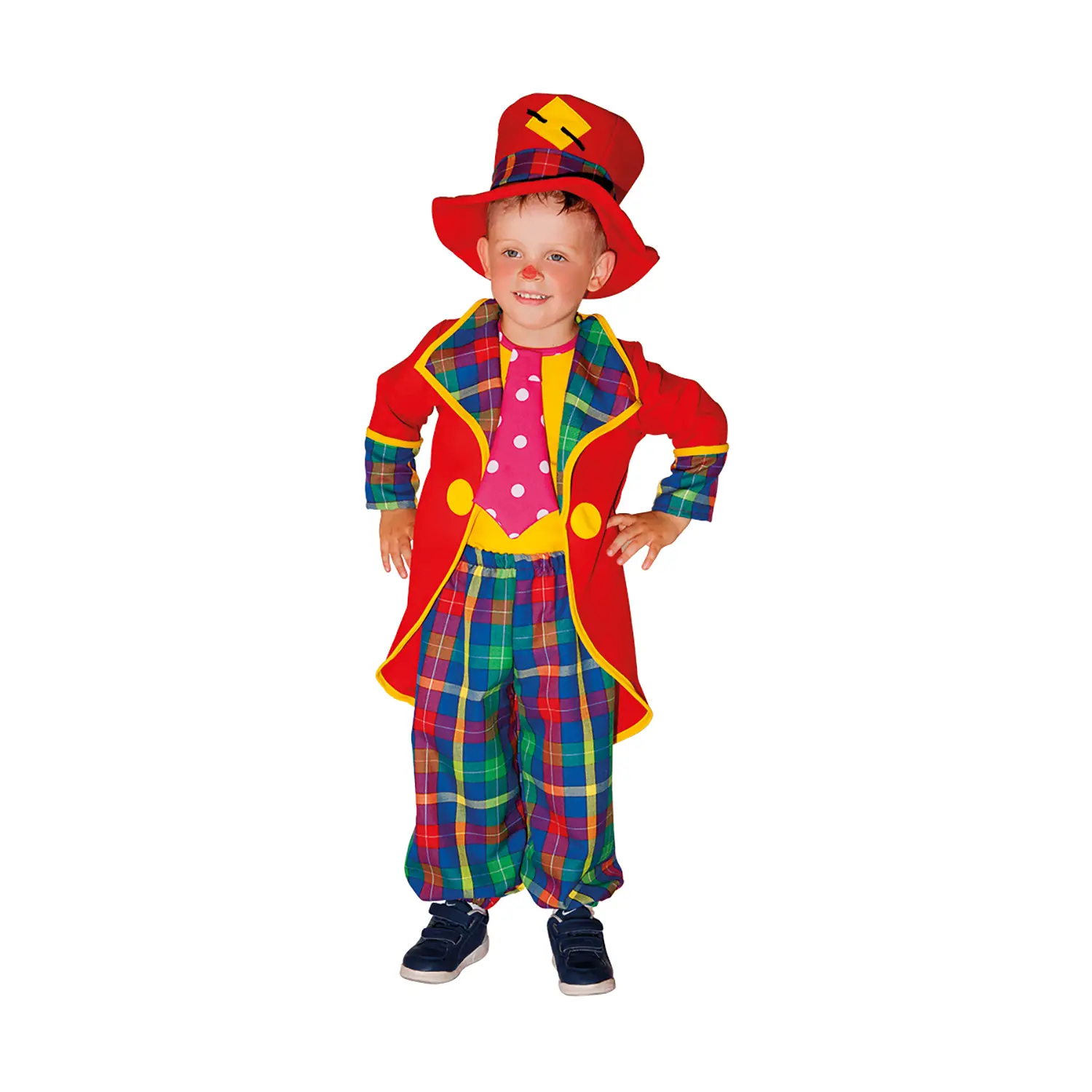 Costume Clownetto Easy Baby 2/3 Anni - abiti bambino e bambina