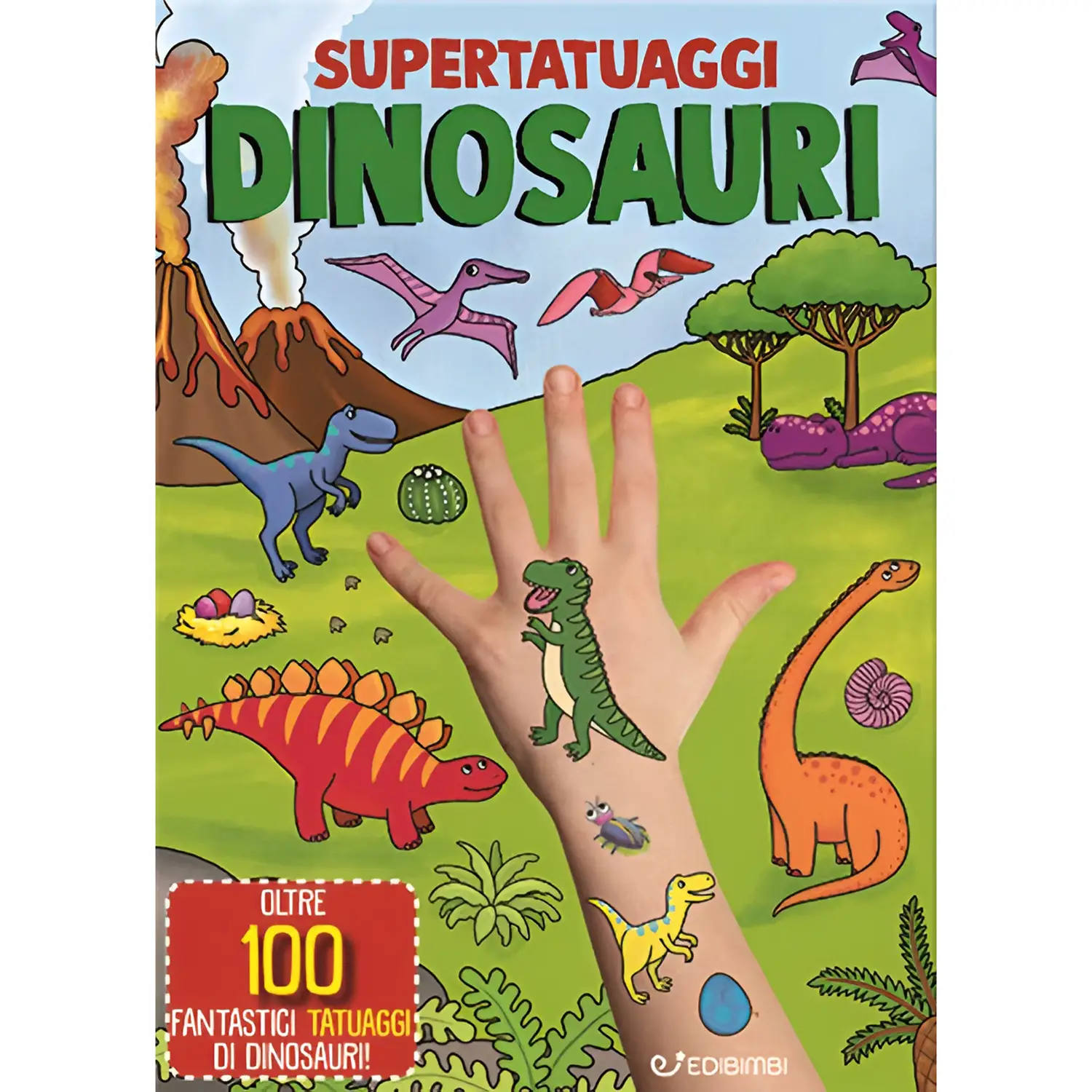 Dinosauri. Super tatuaggi. Edizione a colori - Prima biblioteca