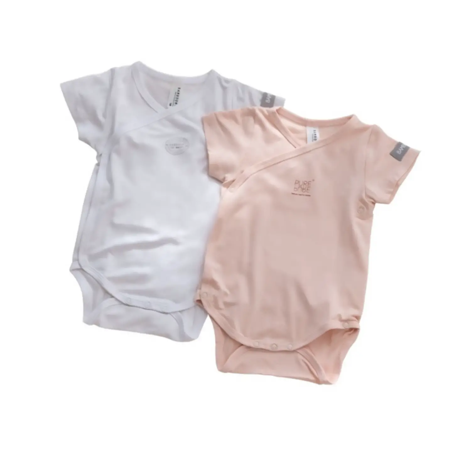 Body Bambino Maniche Corte - Taglia 9-12 Mesi - 2 Pezzi Rosa e Bianco - intimo neonato