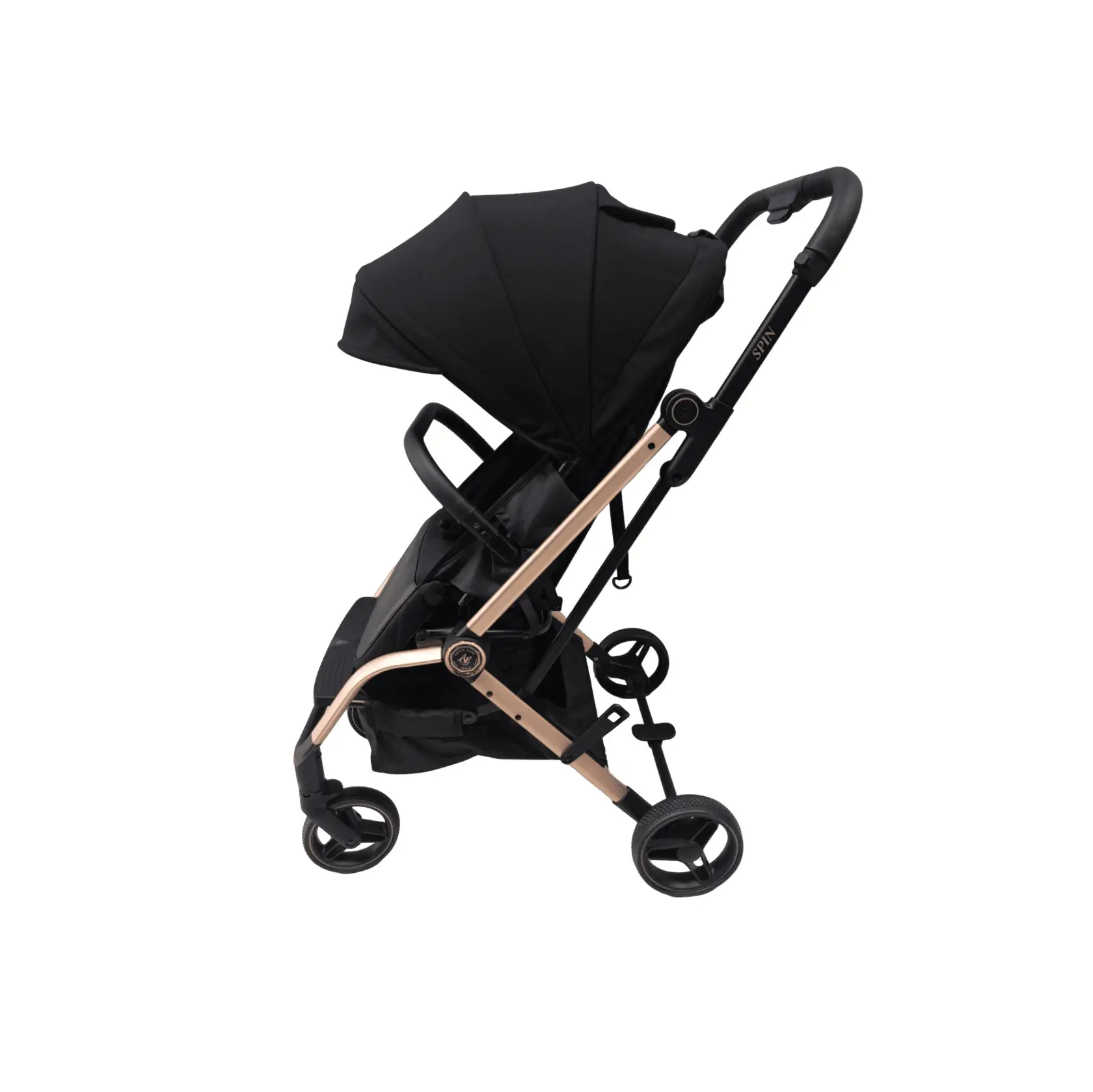 Passeggino Antes Baby Spin Nero Telaio Rosegold - passeggini compatti