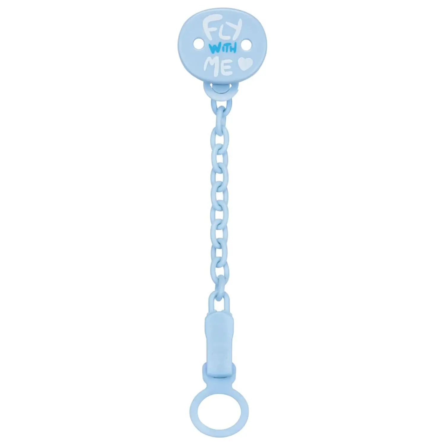 Portaciuccio Easyclip Adattabile Con Catenella Azzurro - ciucci