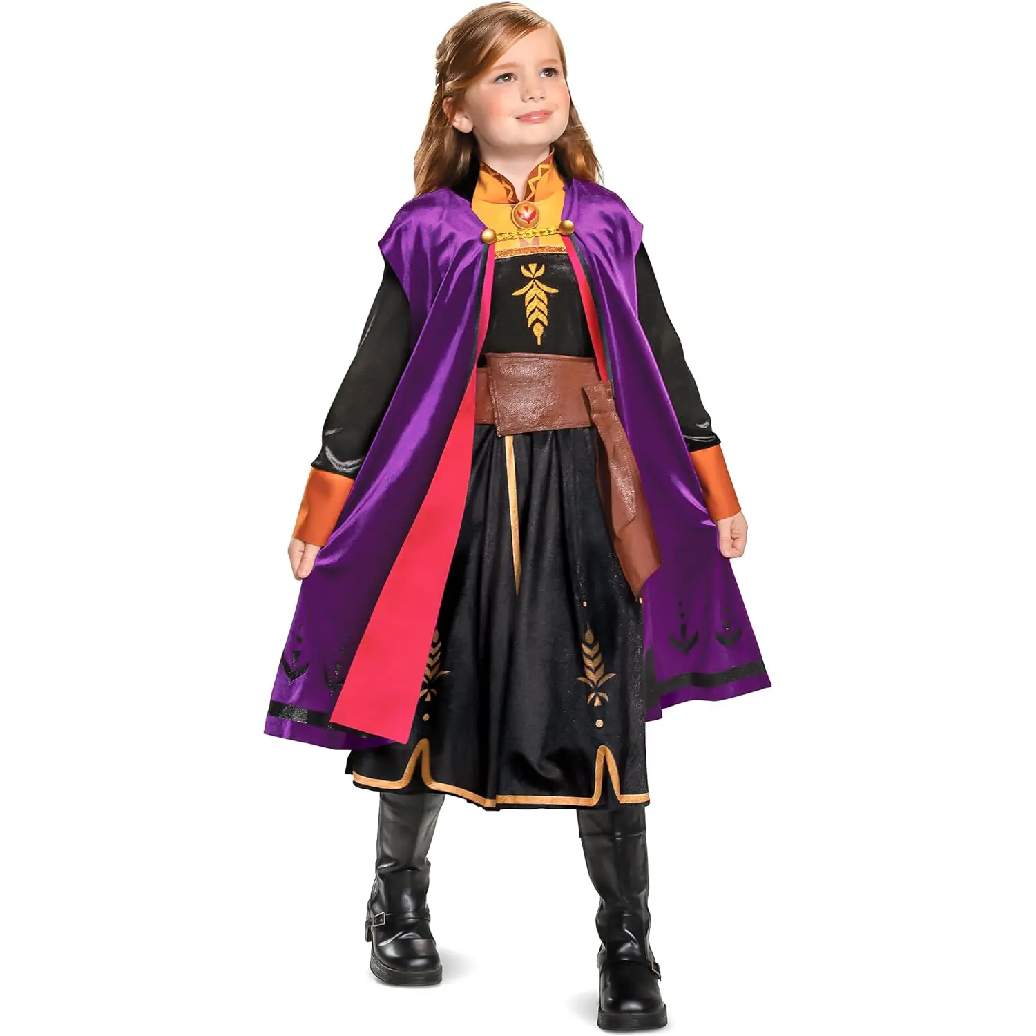 Costume Carnevale Frozen - Anna Traveling Deluxe, Taglia S (5-6 anni) - abiti bambino e bambina