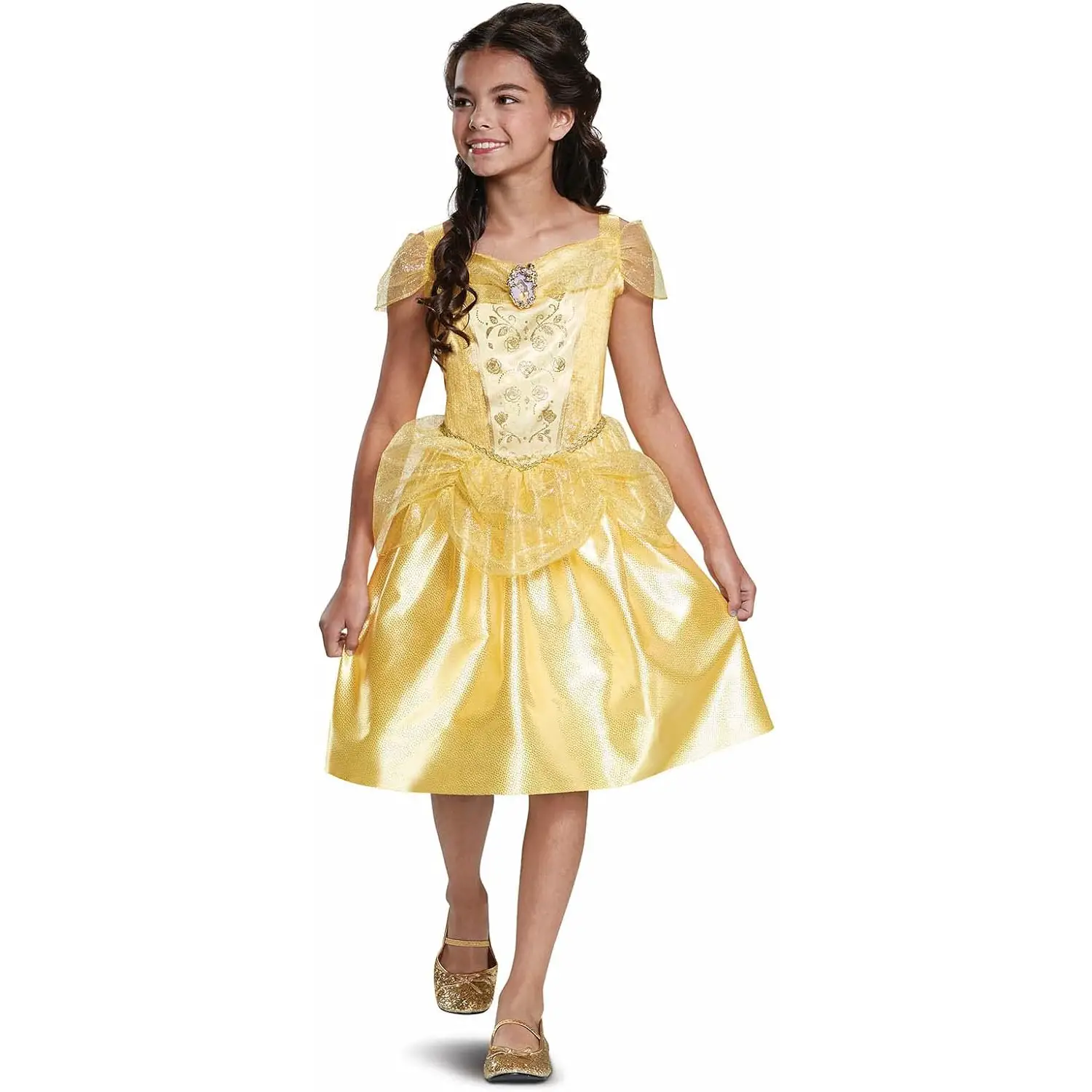 Costume Principessa Belle per Bambine - Taglia M - 7/8 Anni - abiti bambino e bambina