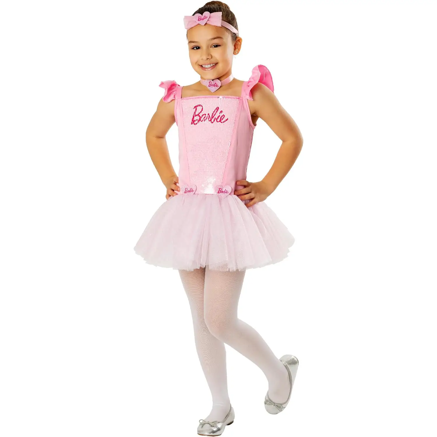 Costume Barbie Ballerina per Bambine - Taglia L - 7/8 anni - abiti bambino e bambina