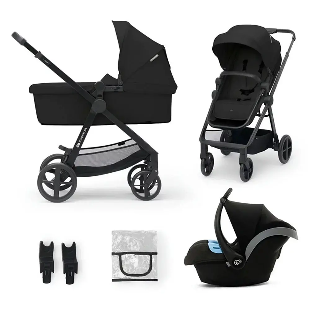 Trio Newly I-size Black Kinderkraft - trio e modulari