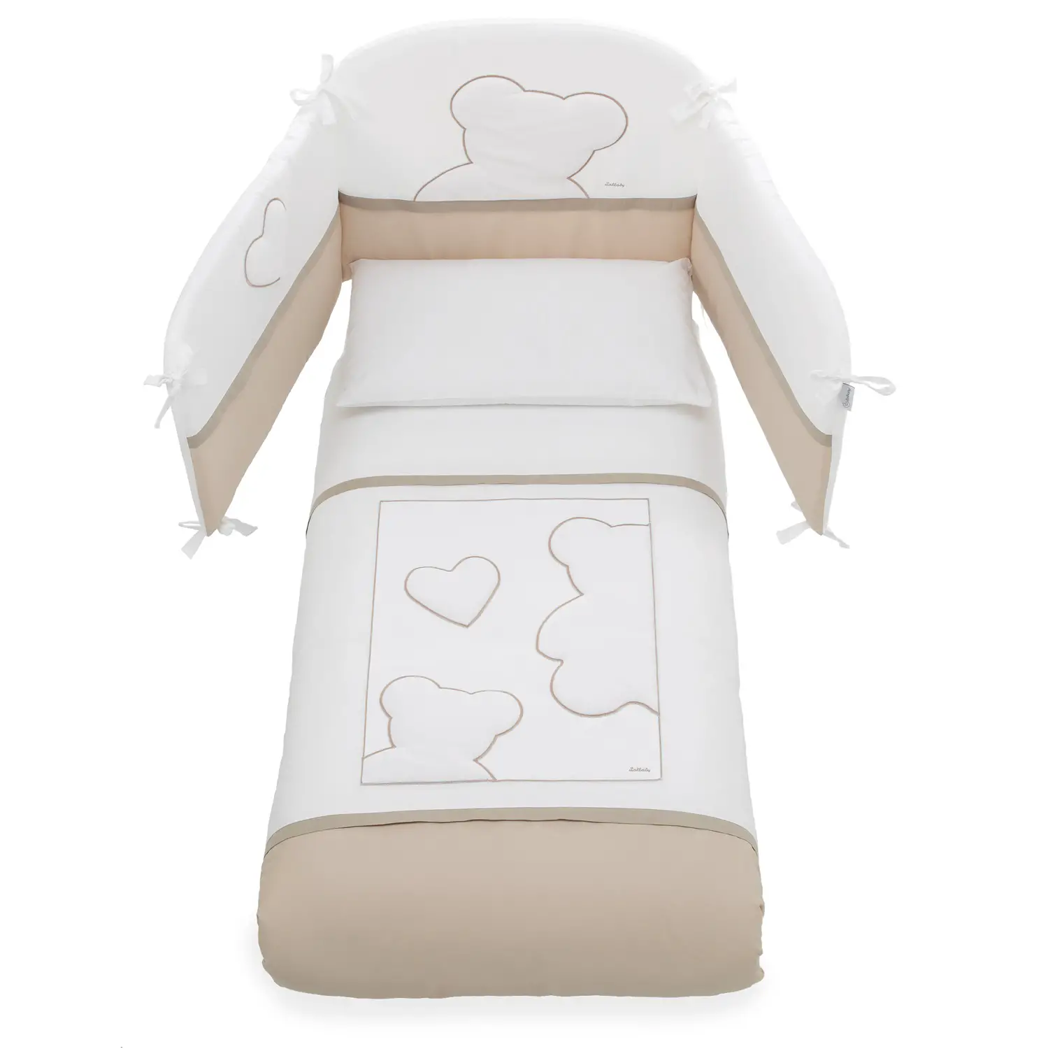 Matisse Completo Sfilabile 3 Pezzi Bianco Choco - Italbaby - lenzuolini