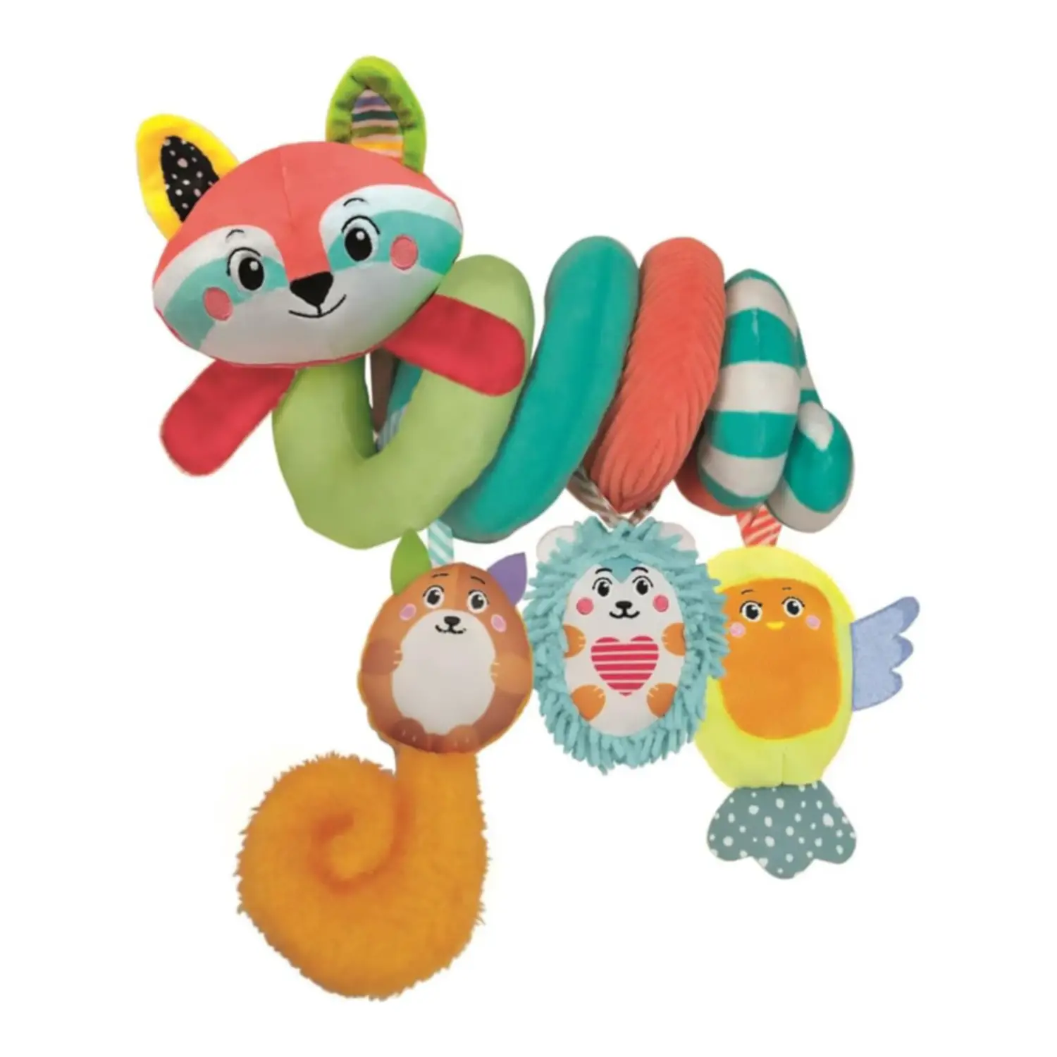 Peluche Spirale Da Passeggino Happy Animals - Primi giochi