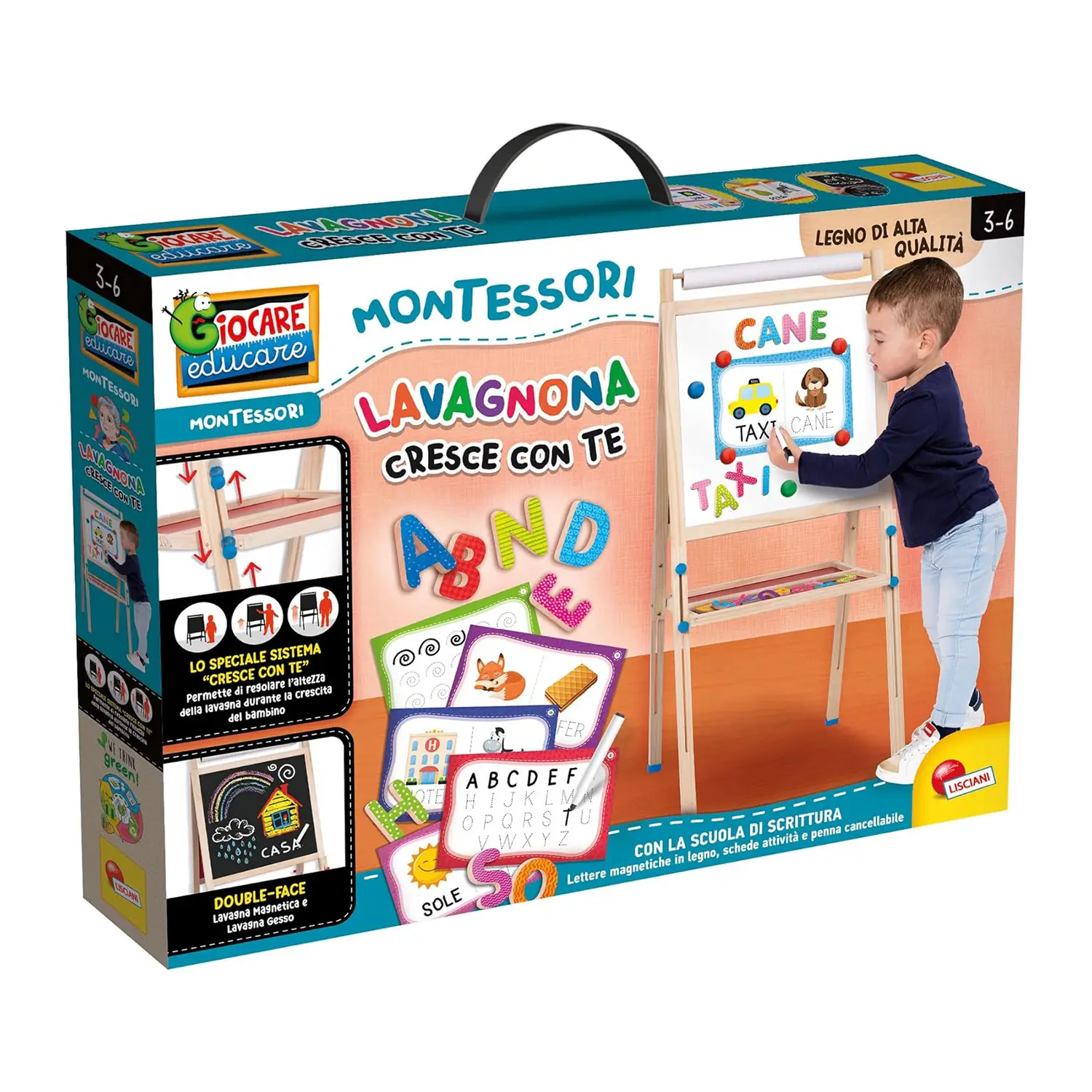 Montessori Lavagnona Legno Cresce Con Te - musicali