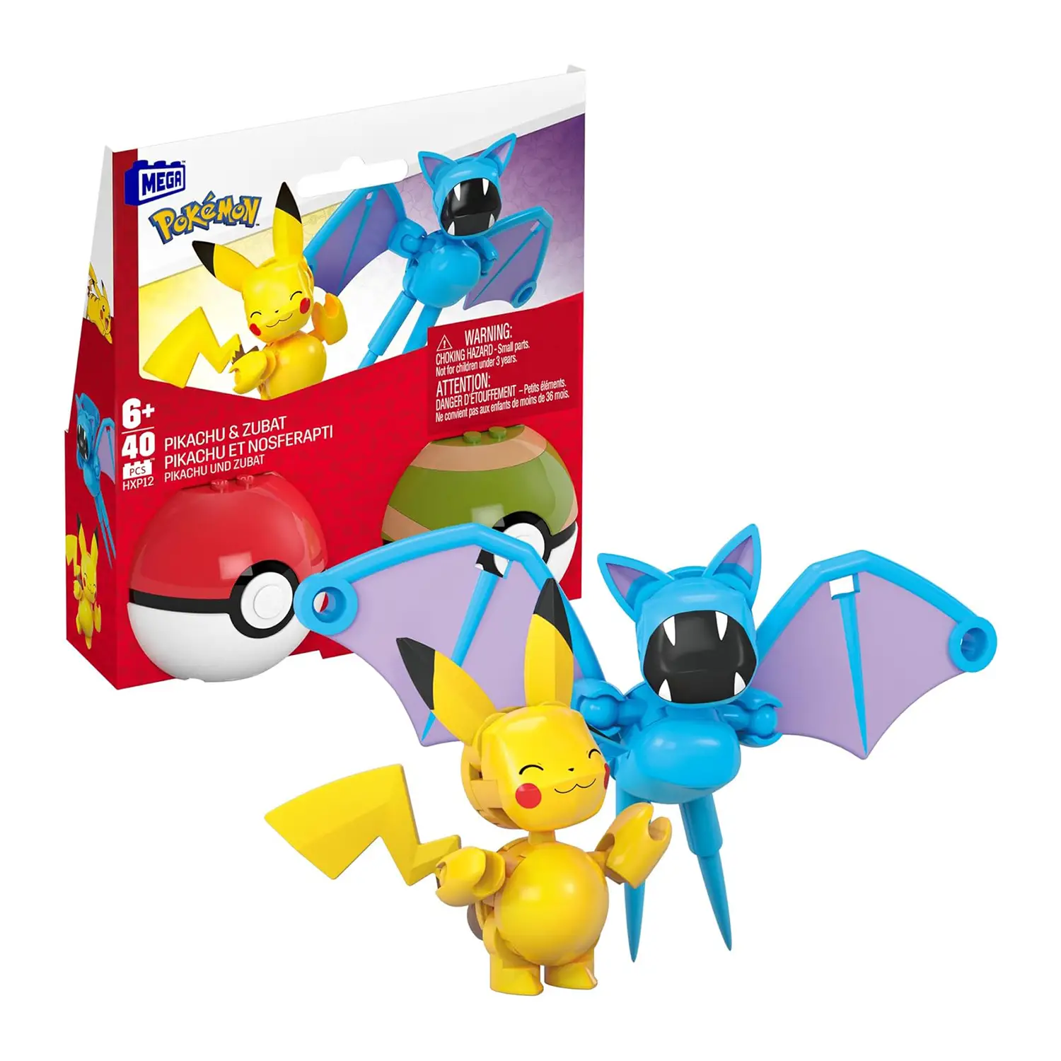 MEGA Pokémon - Set Poké Balls Con Pikachu E Zubat - tematiche
