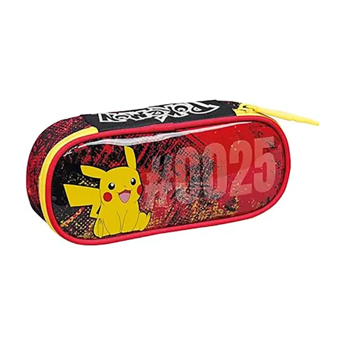 Pokemon Pikachu 025 Bustina Portapenne Round Plus - bauletti tombolini bustine