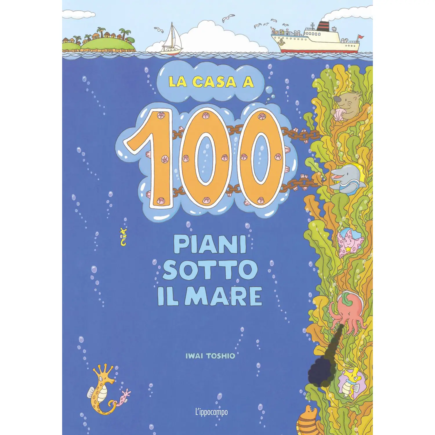 Libro per Bambini, La Casa a 100 Piani Sotto il Mare - Prima biblioteca