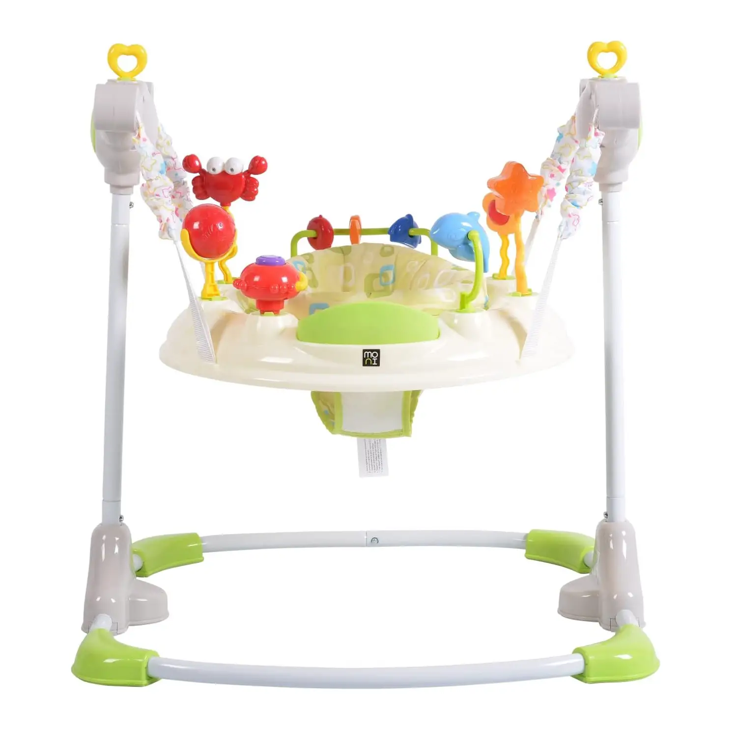 Jumper Stazionario Regolabile Vista con Luci e Suoni, Beige - girelli