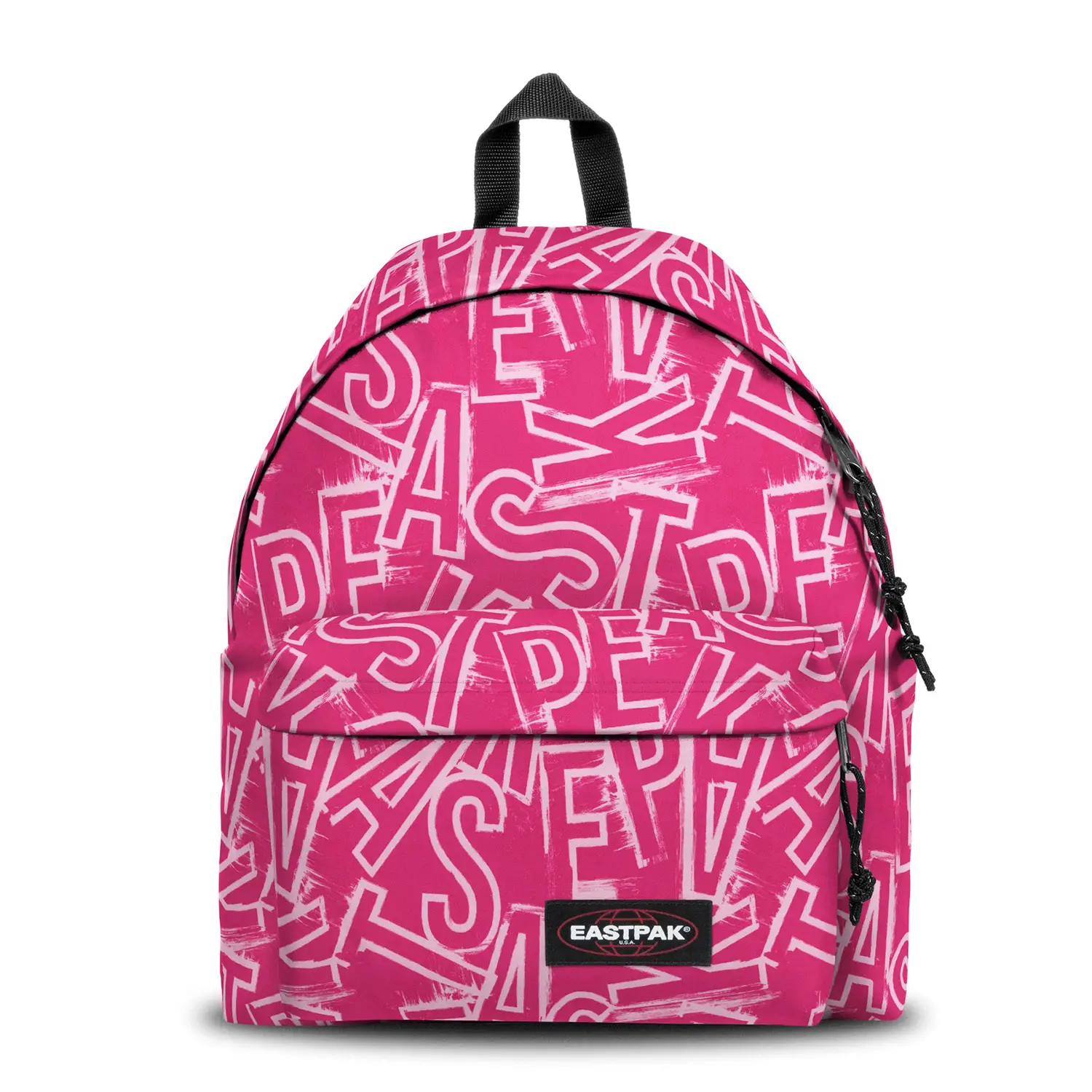 Eastpak Zaino Scuola Tempo Libero Padded Pak'r EP Letters Pink - zaini americani
