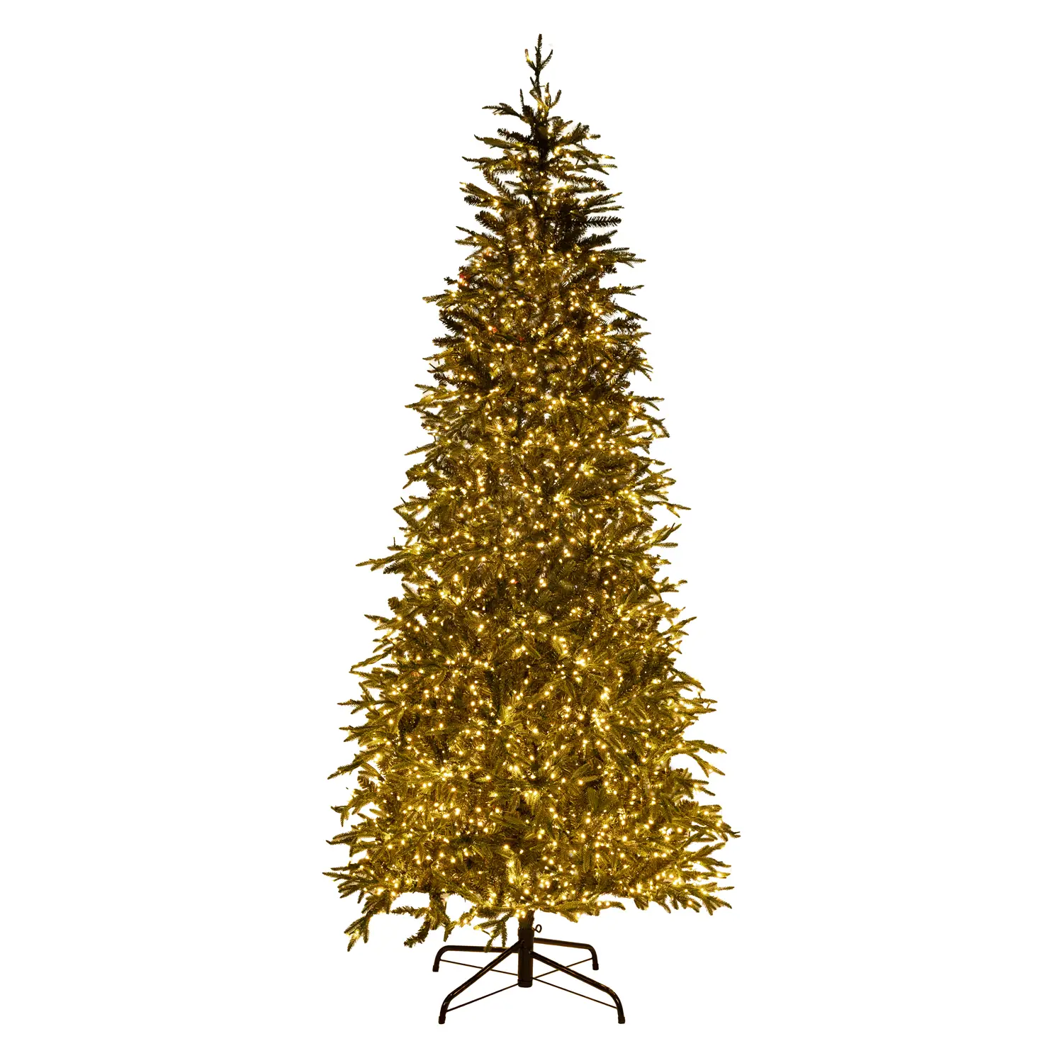 Albero di Natale Artificiale Super Realistico Avery Hill con 4000 Led, Altezza 240 cm. - alberi
