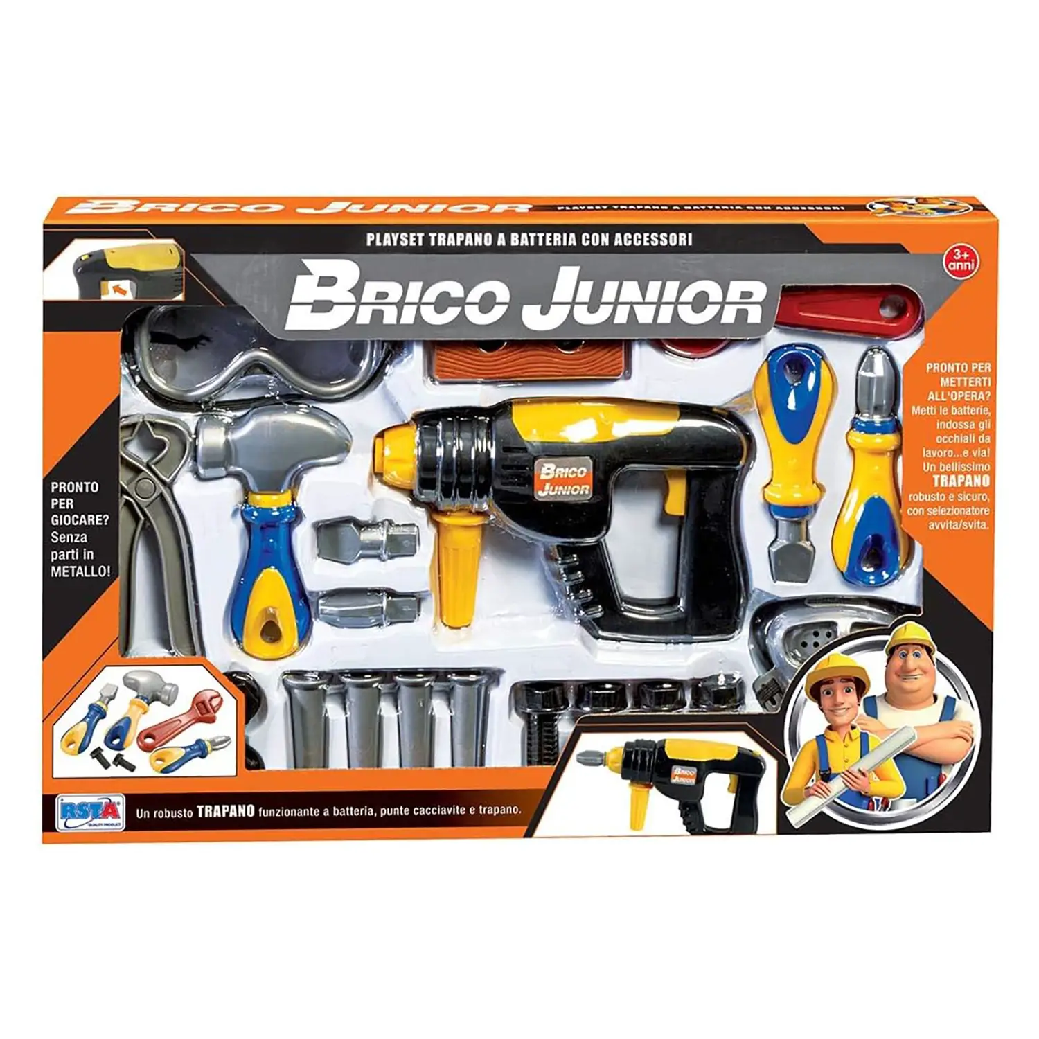 Playset Trapano Batteria Brico Junior - play set