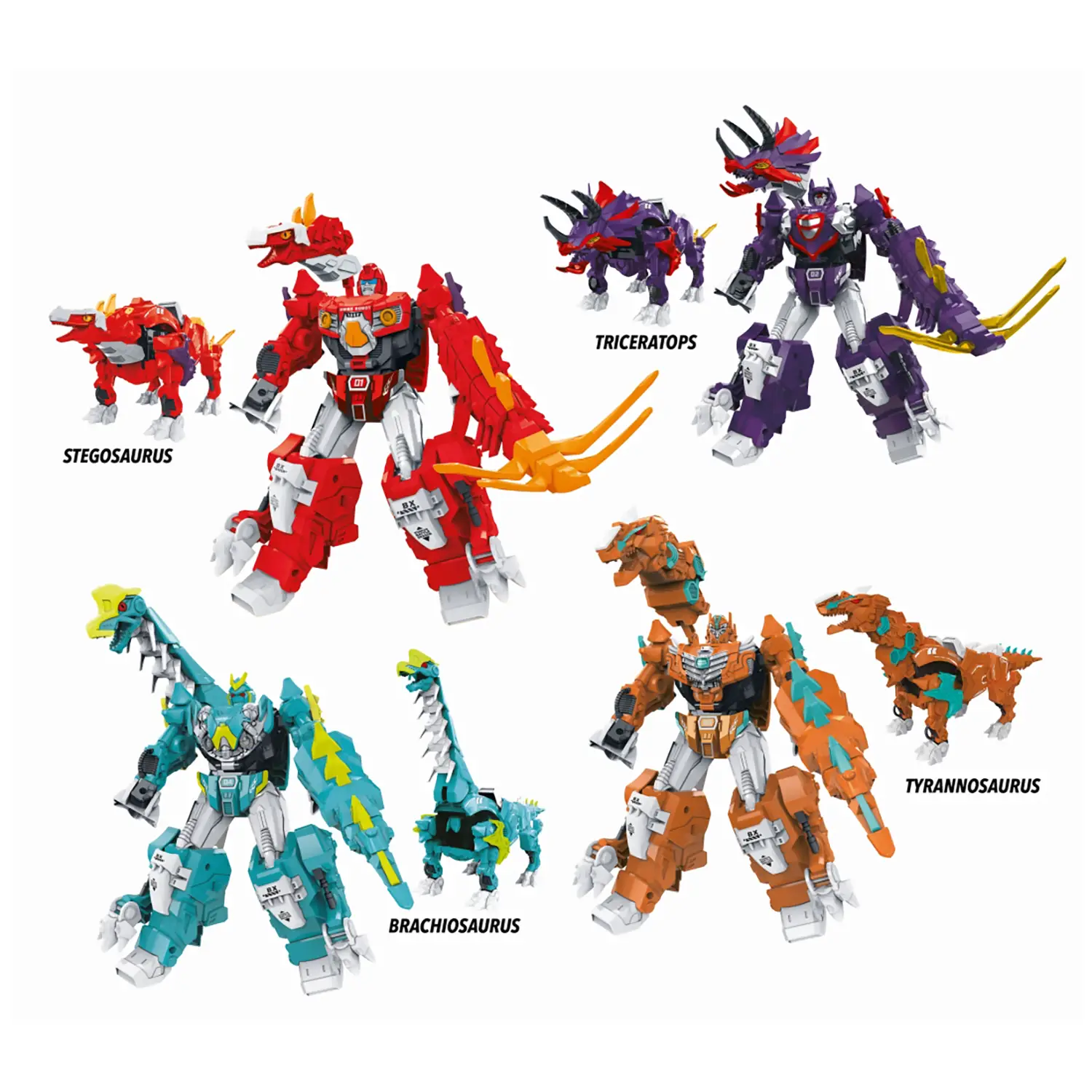 Robot Mega Team Jurassic Trasformabili Assortiti - giochi scientifici