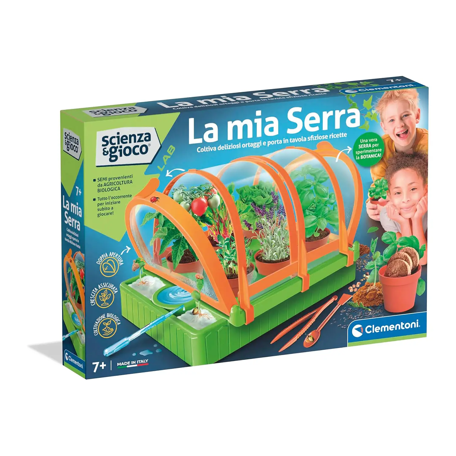 Clementoni Scienza & Gioco La Mia Serra - Kit per Coltivare Piante - giochi scientifici