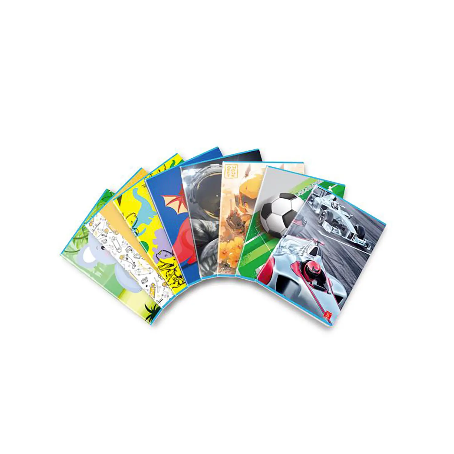 Quaderno Maxi per Bambini Fantasie Assortite: 80 g, Rigatura B per Terza Elementare - Cancelleria varia