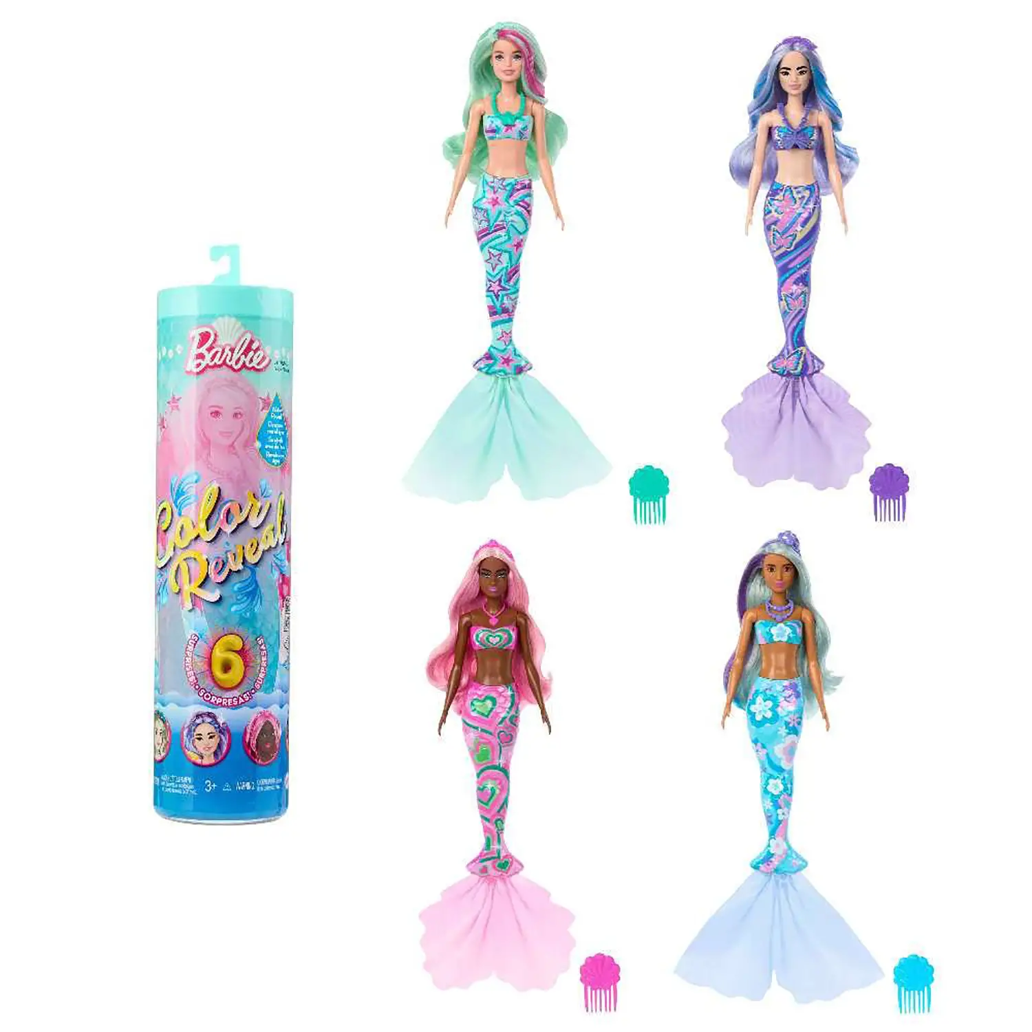 Barbie Color Reveal Sirene - collezionabili bambina