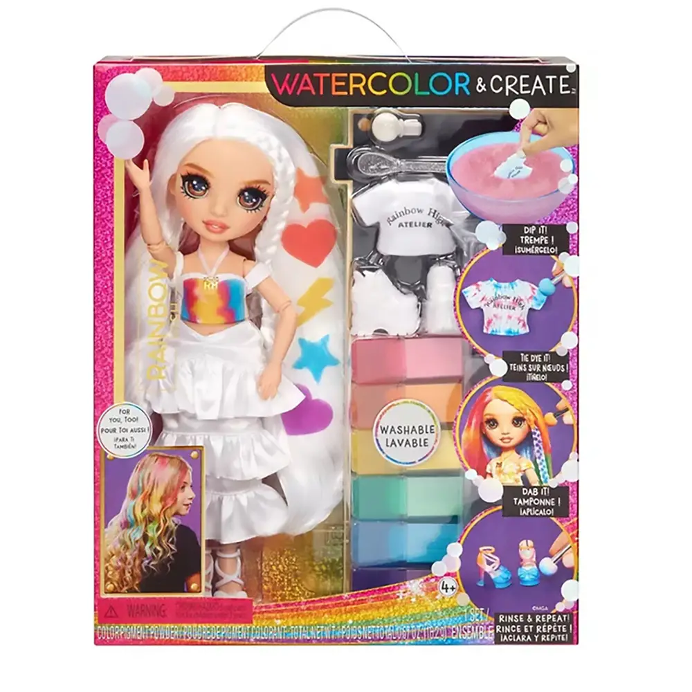Rainbow High WaterColor E Create Dolls Brown Eyes Ora a un Prezzo Super Scontato! - collezionabili bambina