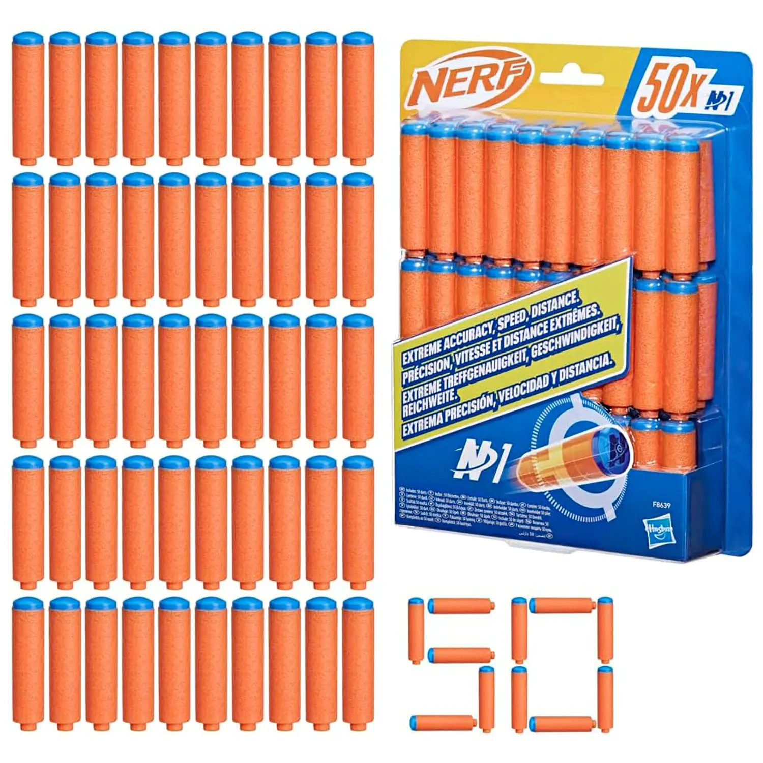 Nerf N 1 Series, 50 Dardi Per Ricarica - armi soldatini