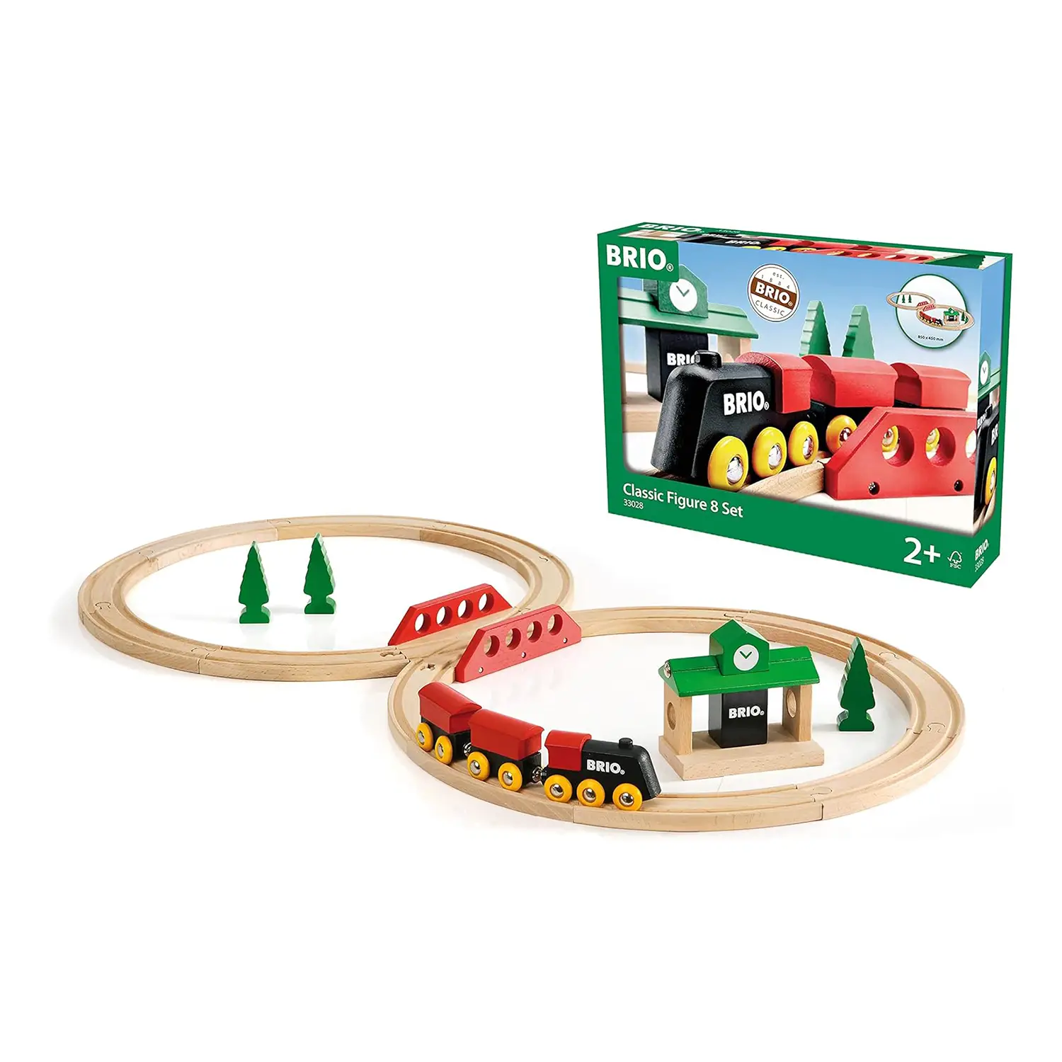 Brio Set Trenino, Classica Figura A 8 - Costruzioni in legno