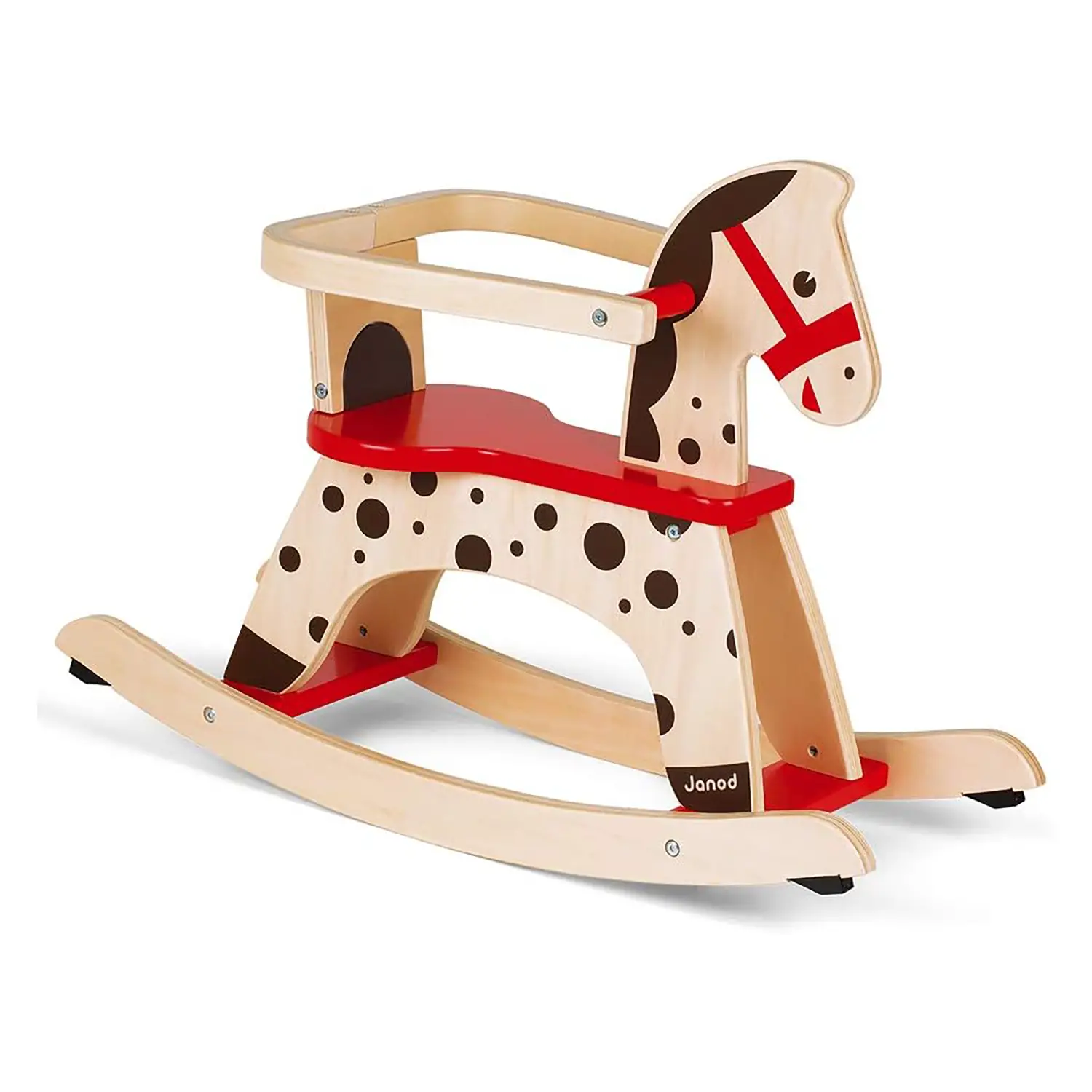 Janod - Cavallo a Dondolo in Legno Caramello - Primi movimenti