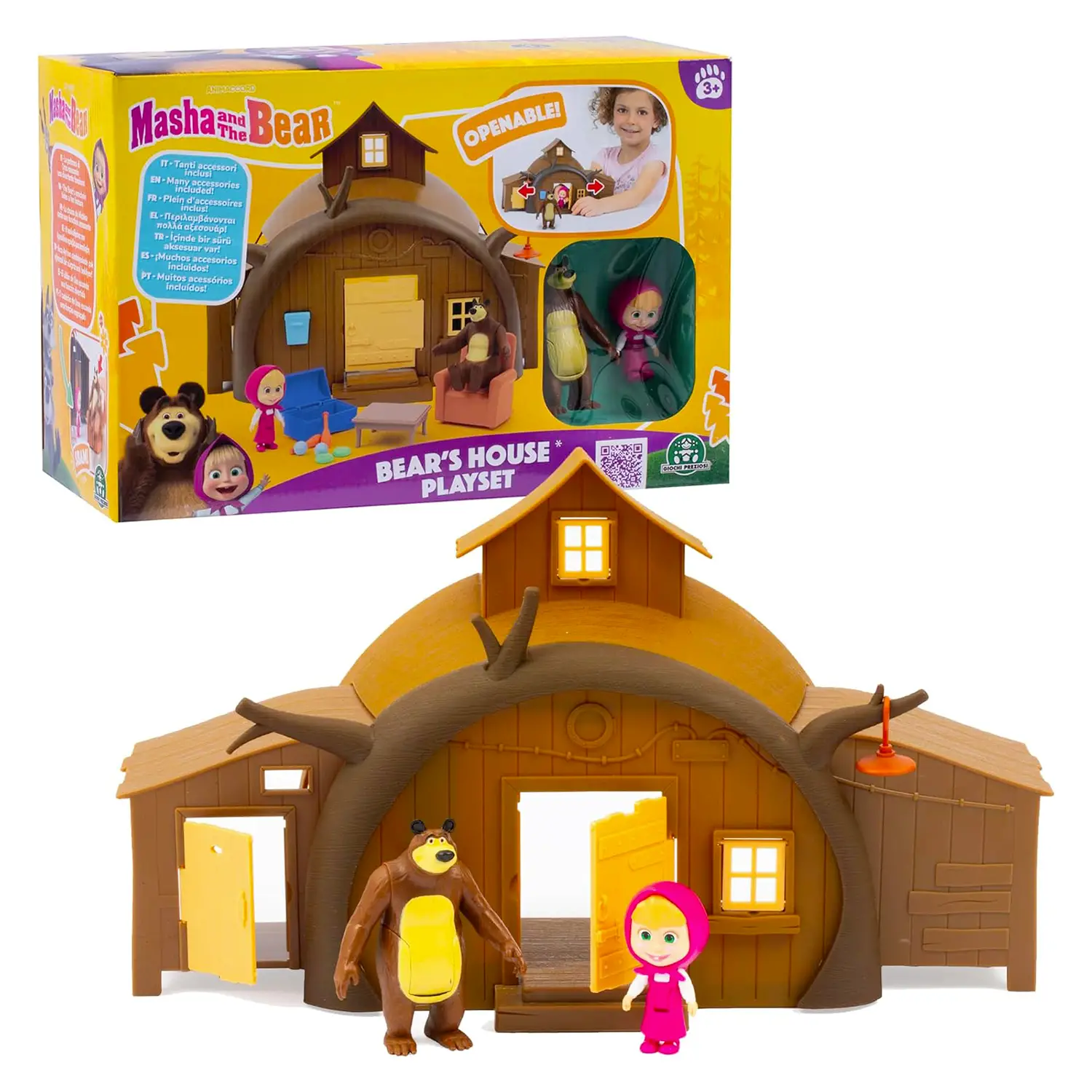 Masha & Orso Casa + 2 Personaggi - collezionabili bambina