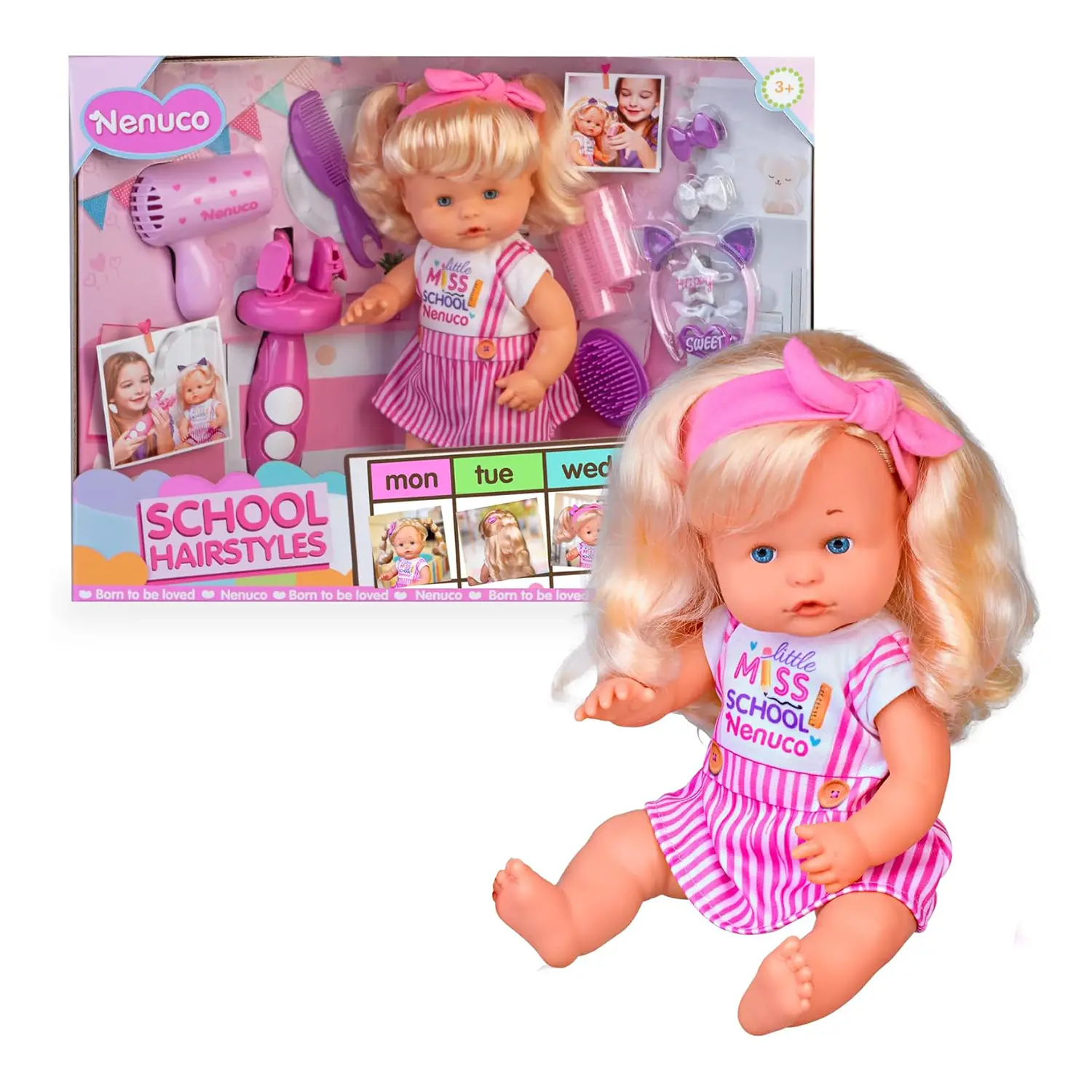Nenuco School Hairstyles - Bambole e accessori