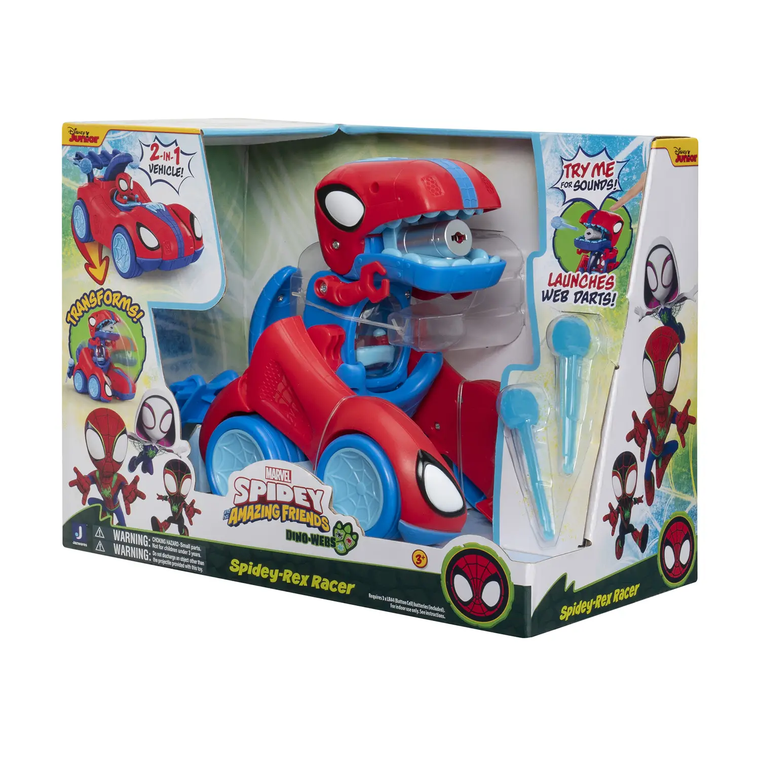 Spidey Veicolo Transformer T-Rex Racer - action figures ed accessori