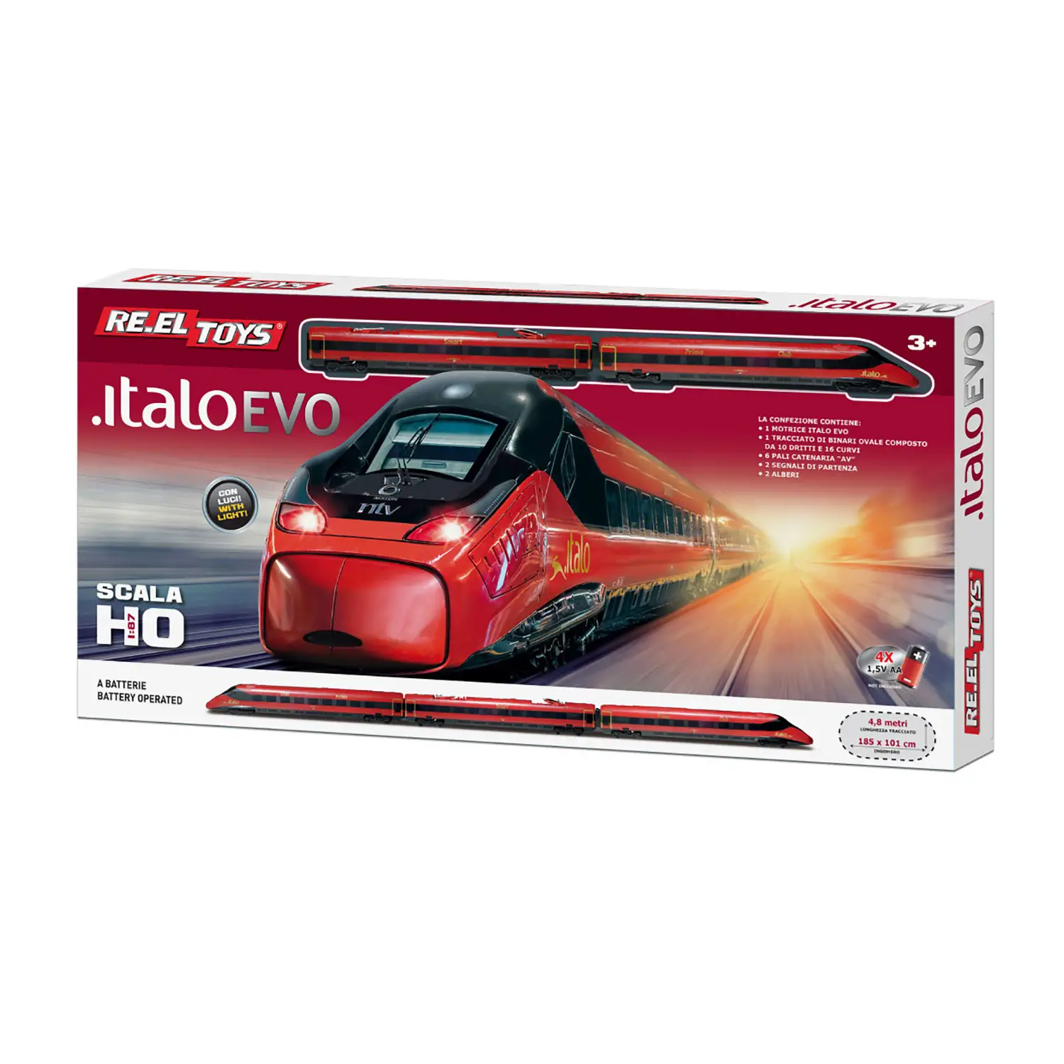 Pista 1:87 Treno Evo Italo - Veicoli, garage e piste