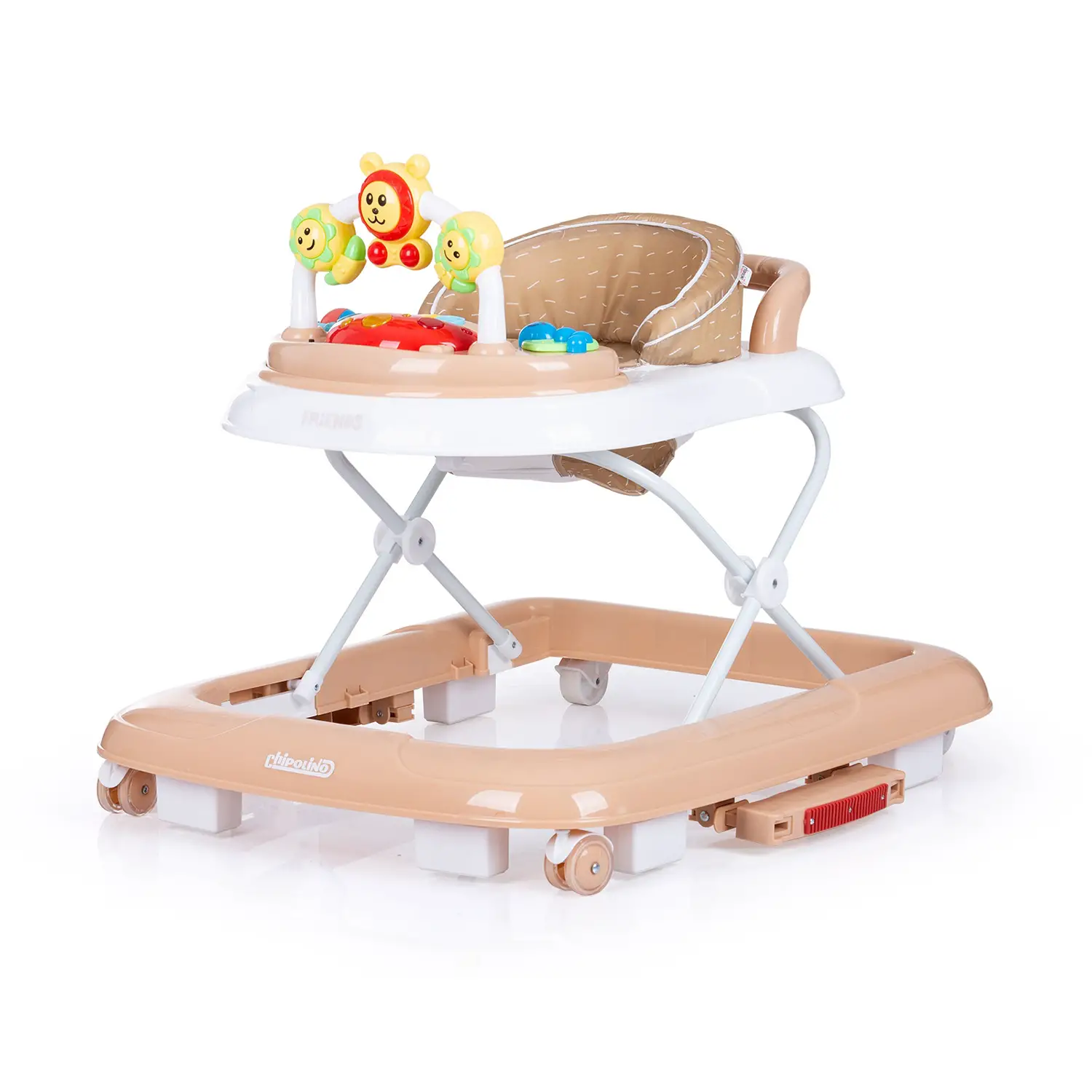 Girello Musicale 4 In 1 Baby Walker Friends latte - girelli