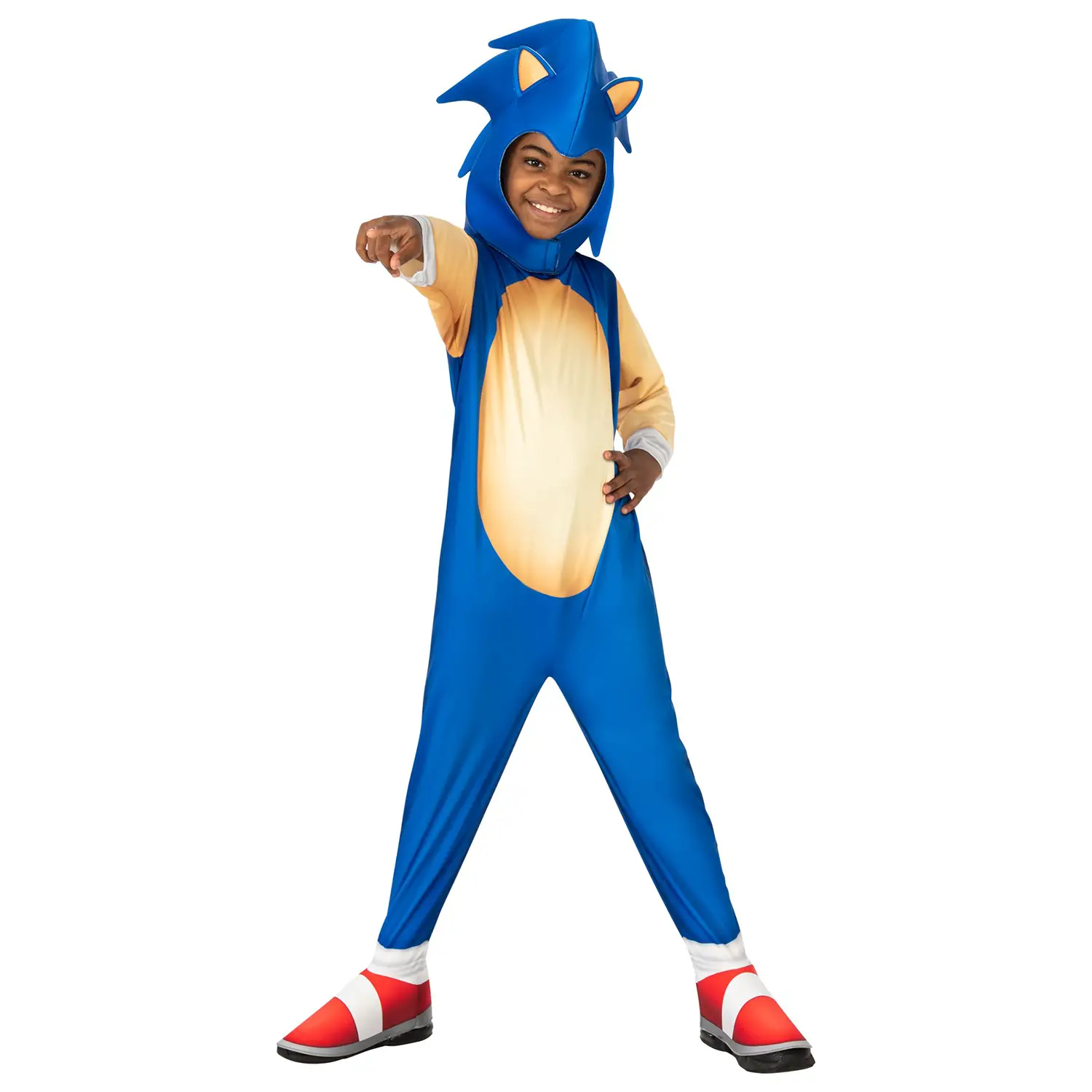 Costume Sonic Hedgehog Classico per Bambini - Taglia XXS - 3/4 anni - abiti bambino e bambina