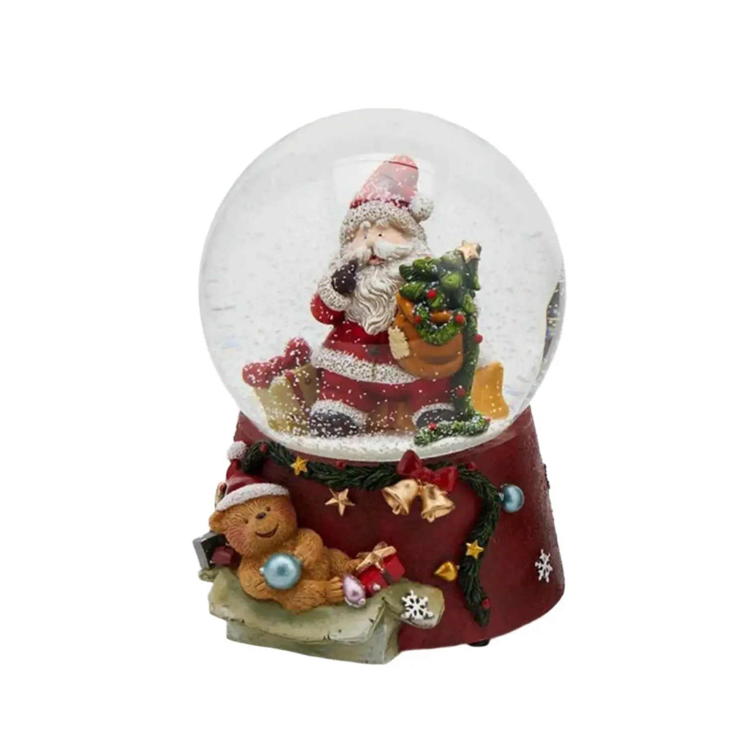 Sfera Acqua Babbo Natale Carillon - addobbi casa