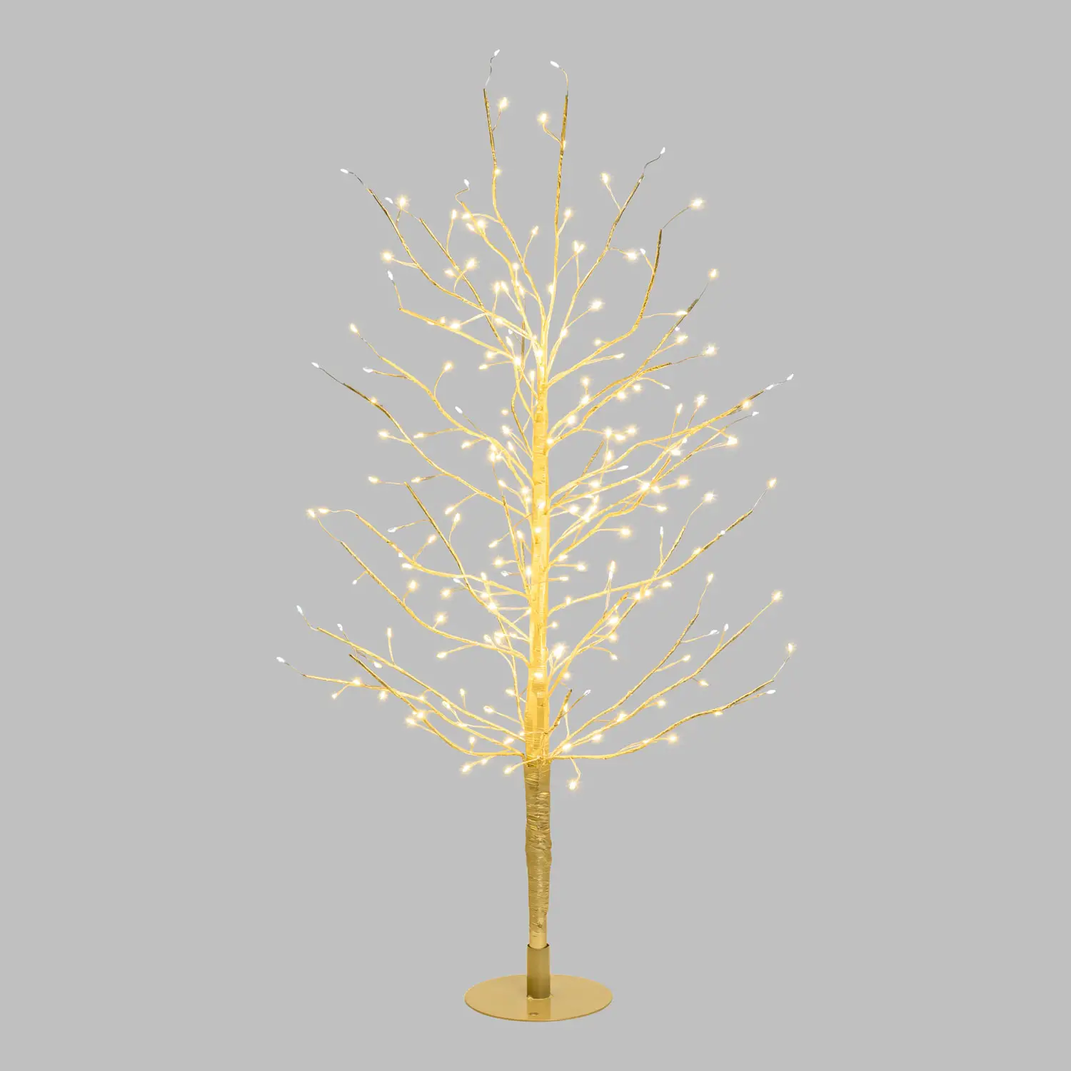 Albero Ramo TIGLIO Champagne 90 cm, 240 MicroLED con Effetto Flash - alberi led di design