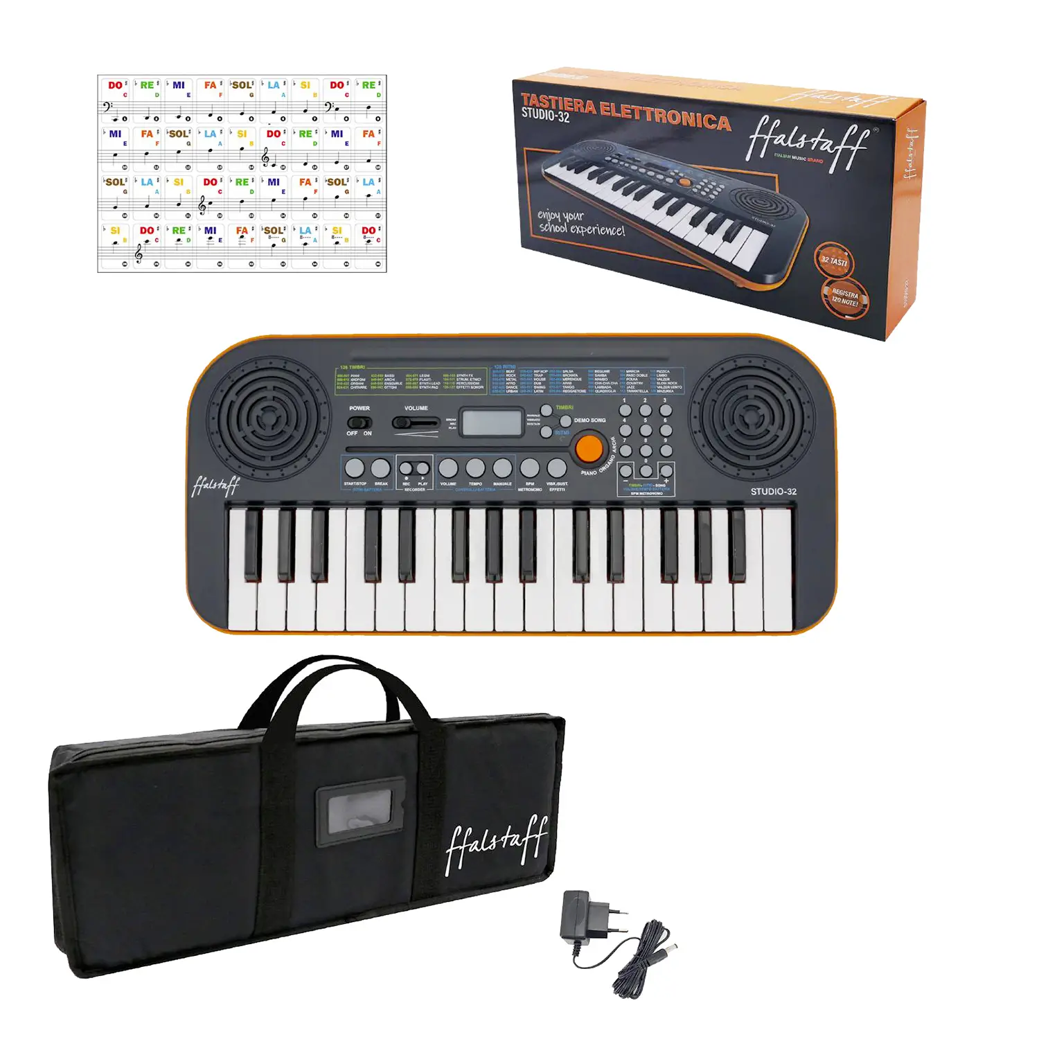 Tastiera Elettronica 32 Tasti Ffalstaff Con Accessori - strumenti musicali