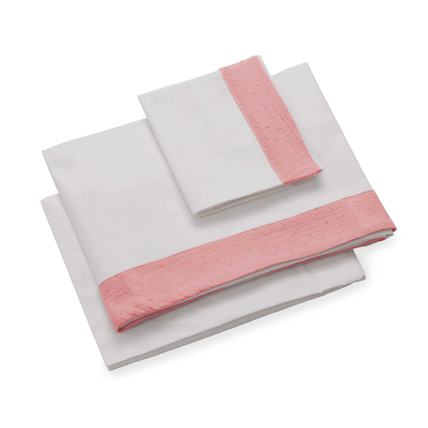Infinito Set Lenzuola Culla 3 Pezzi Plumetì Rosa Italbaby - lenzuolini