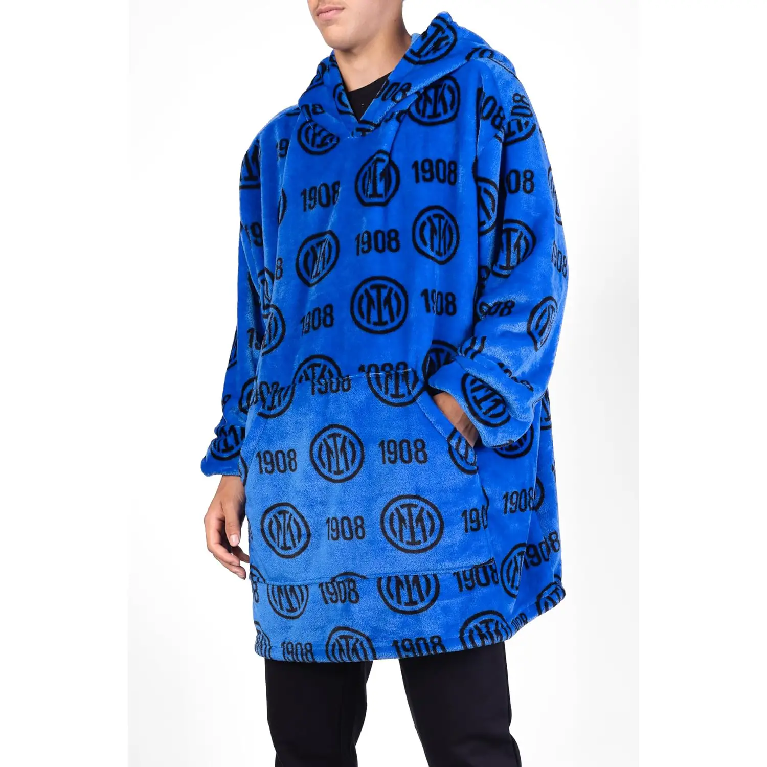Plaid Poncho Inter con Maniche HERMET - Coperta Indossabile - biancheria casa