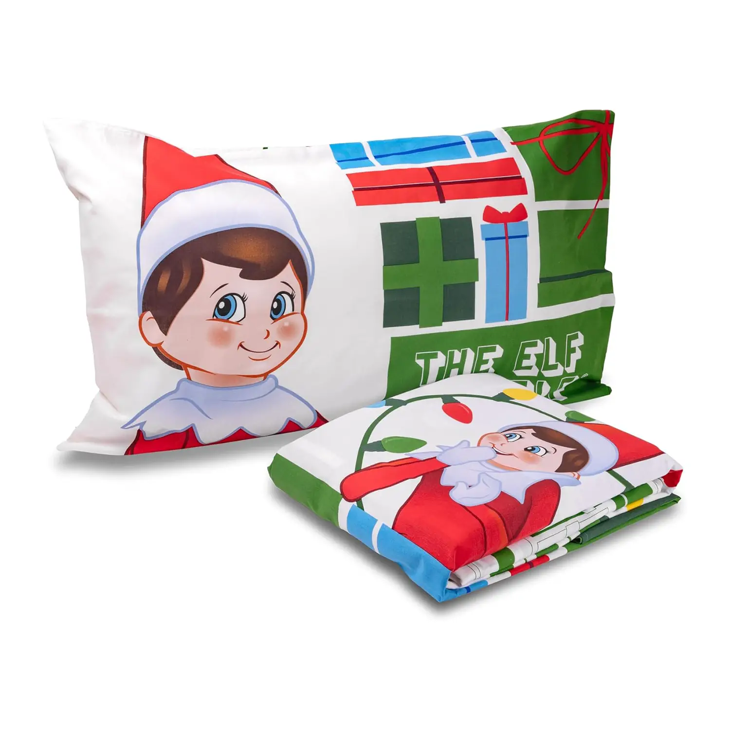 Elf On The Shelf - Set Lenzuolo con Federa Singolo Natalizio - biancheria casa