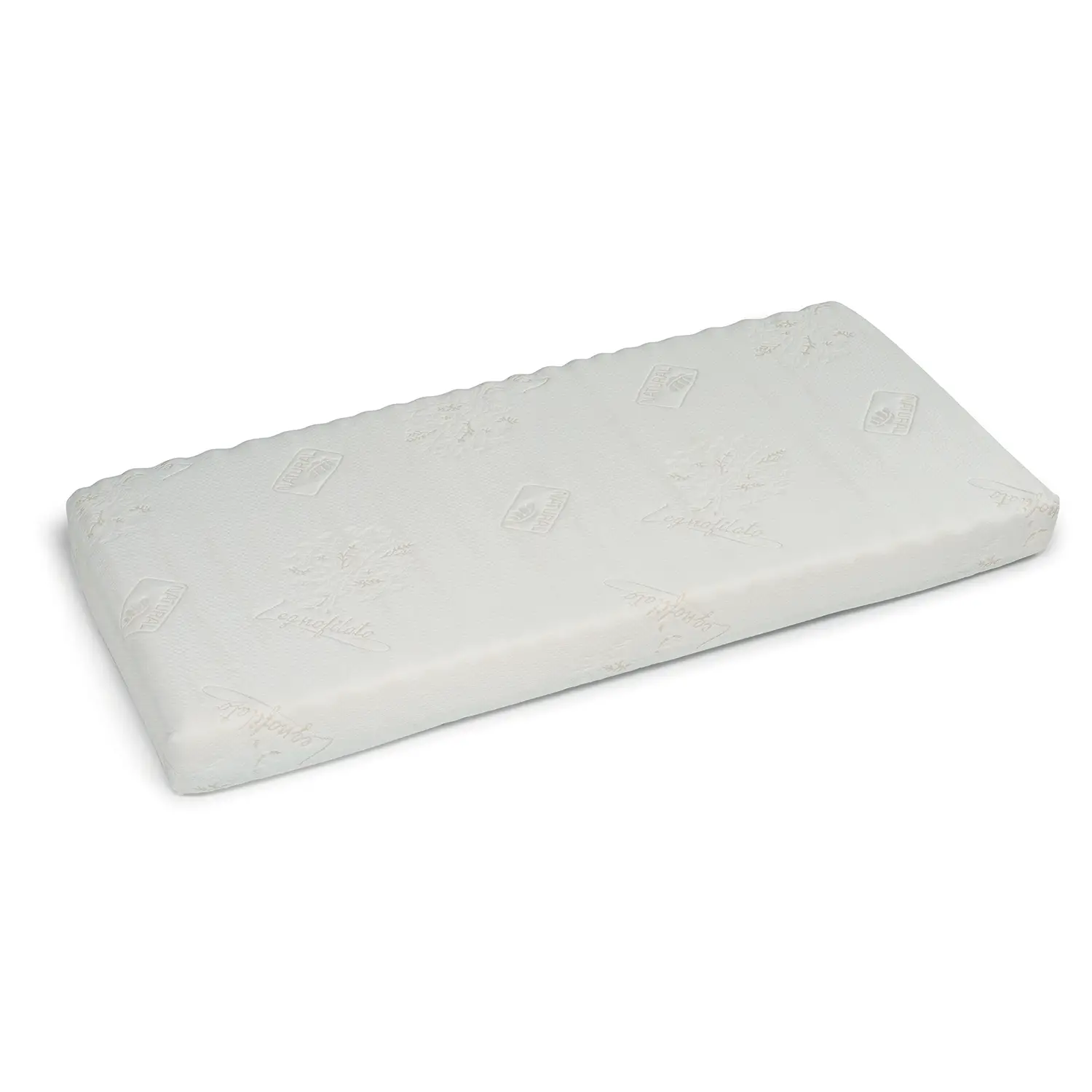 Materasso 2 Lati memory foam e water foam per Lettino 63x124x11 Cm - Zona Nanna