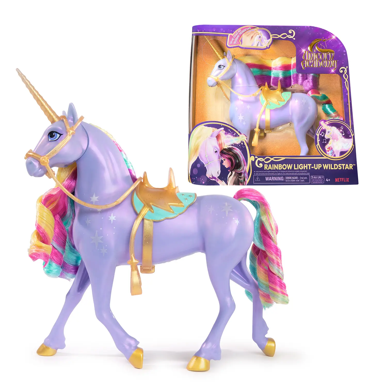 Unicorn Academy Rainbow Light-up Wildstar - collezionabili bambina