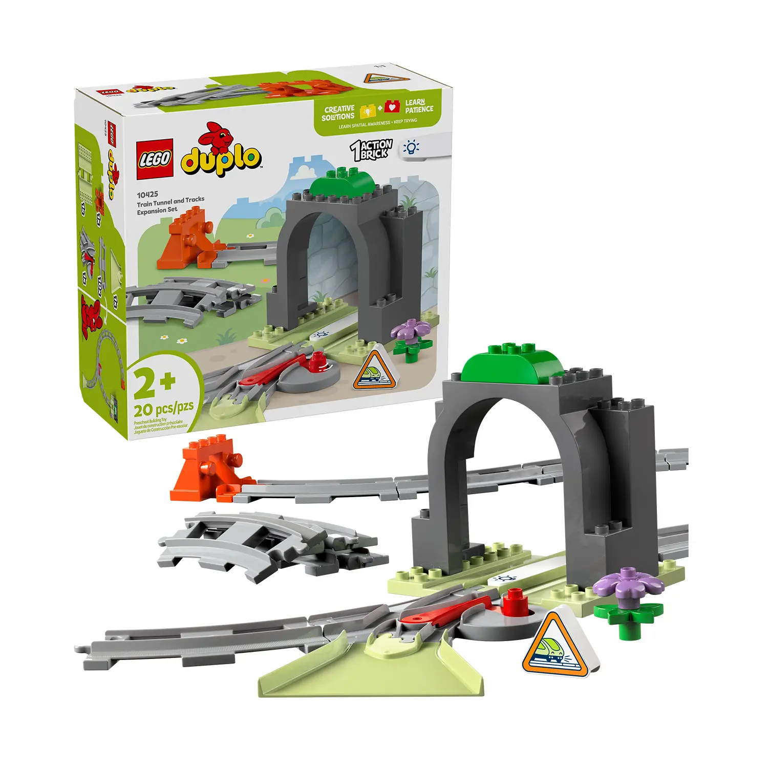 Lego Duplo - Pack di Espansione Tunnel e Binari Ferroviari 10425 - Costruzioni in plastica