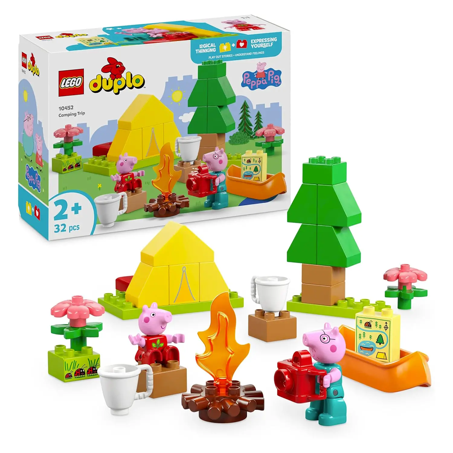Lego Duplo Peppa Pig - Gita in Campeggio 10452 - Costruzioni in plastica
