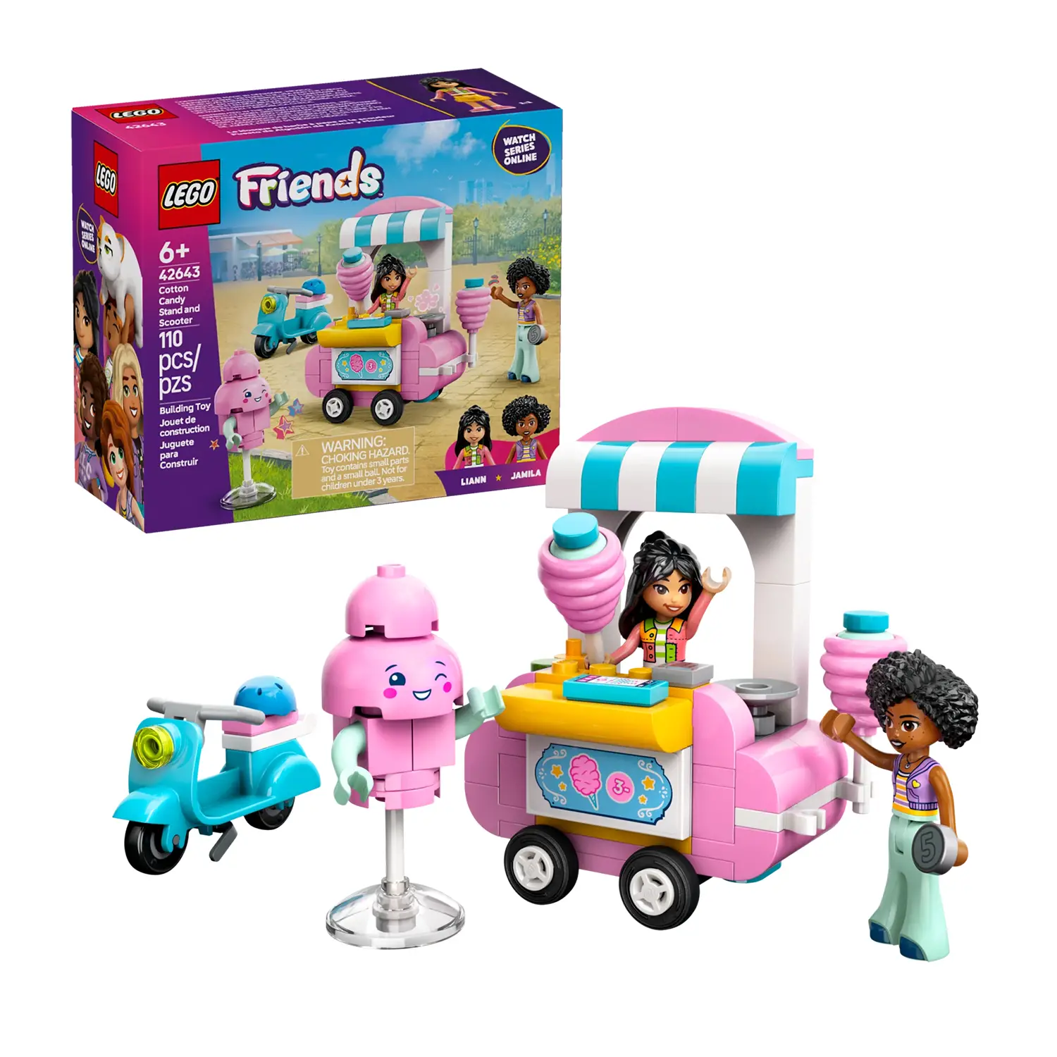 Lego Friends - Bancarella di Zucchero Filato e Scooter 42643 - lego