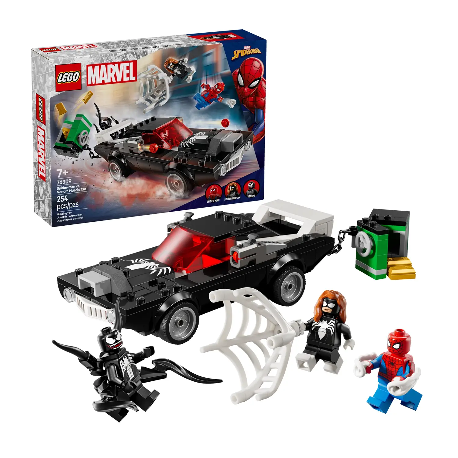 Lego Super Heroes Marvel - Spider-man vs Muscle Car di Venom 76309 - lego