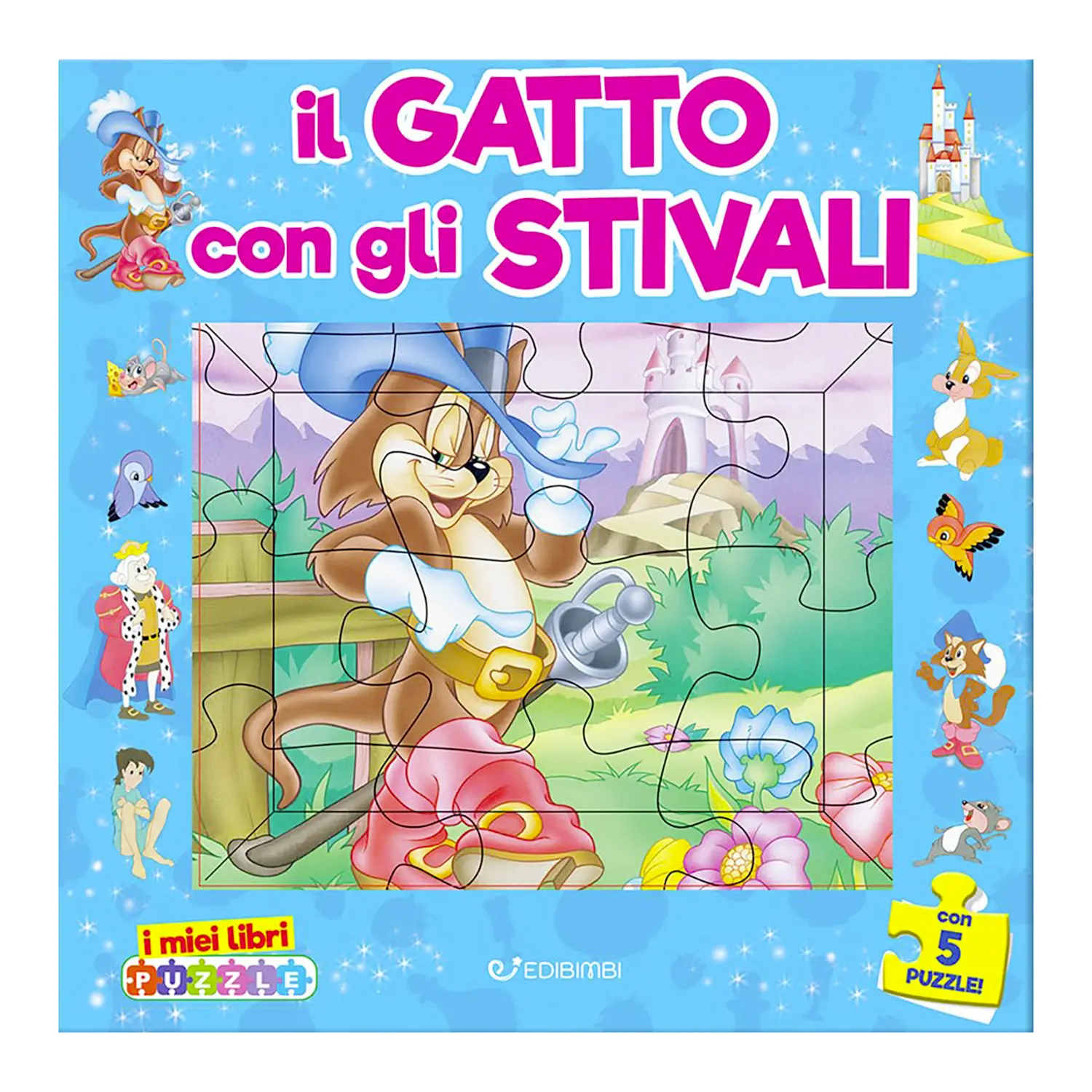 I Miei Libri Puzzle: Il Gatto Con Gli Stivali - Prima biblioteca